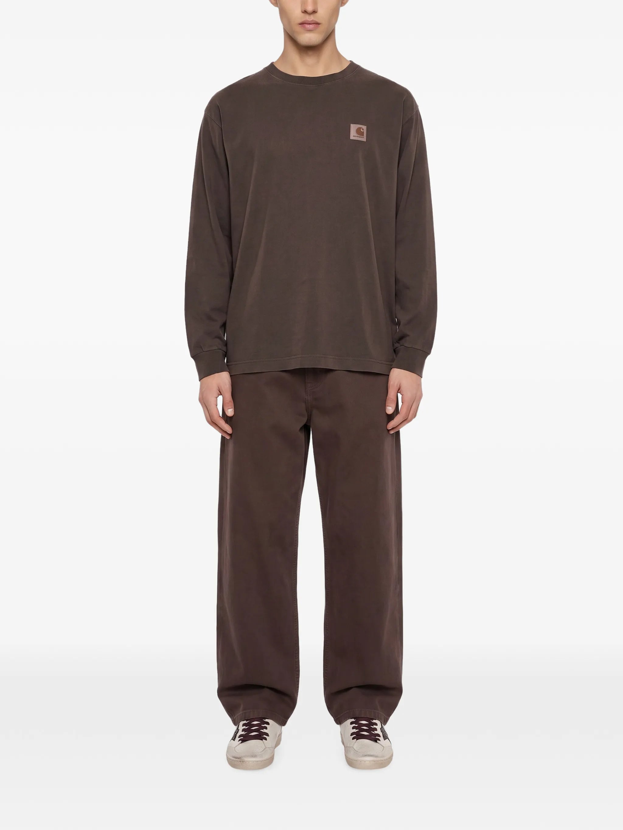 logo-patch long-sleeved t-shirt