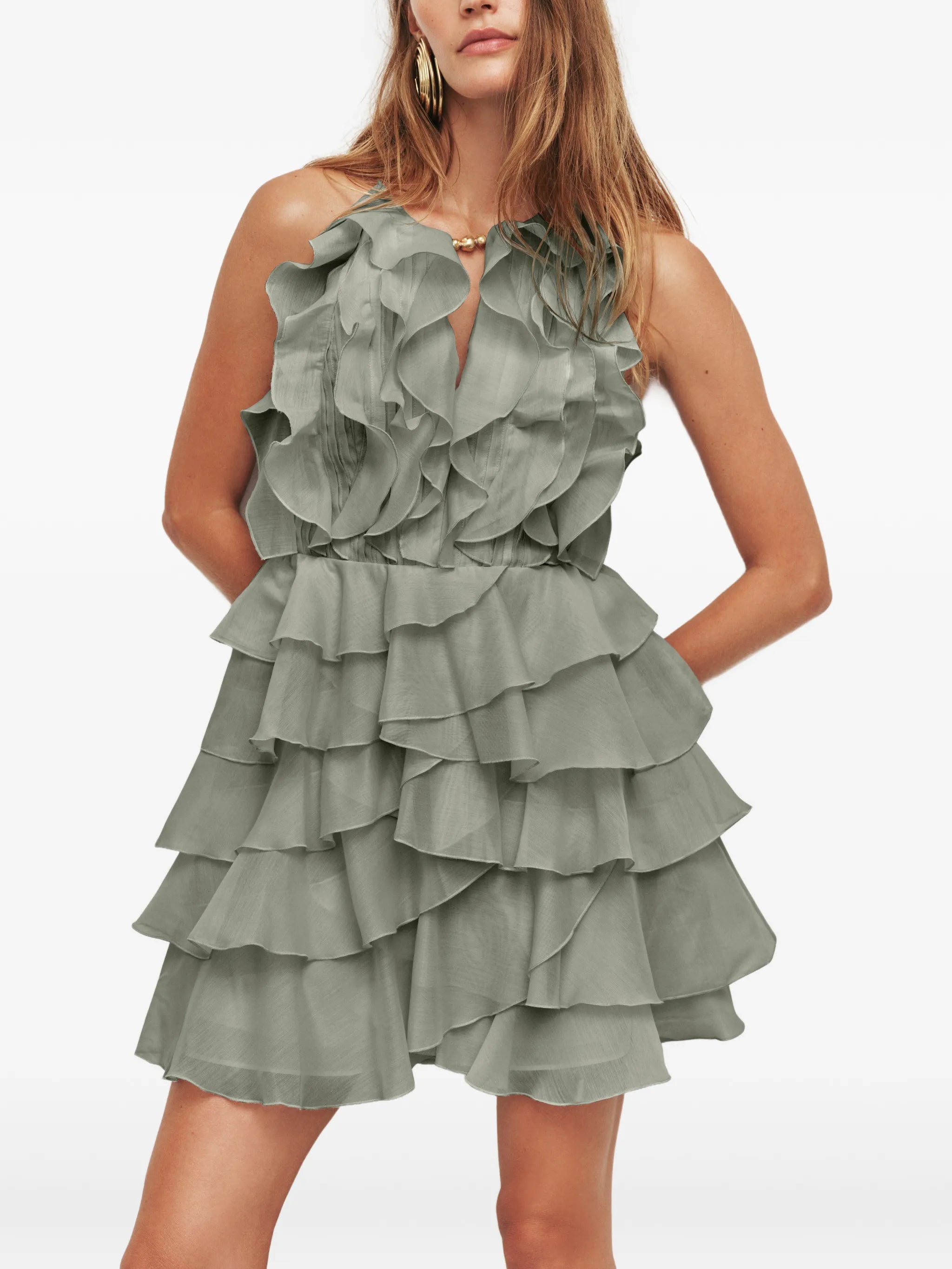 Cleo ruffled mini dress
