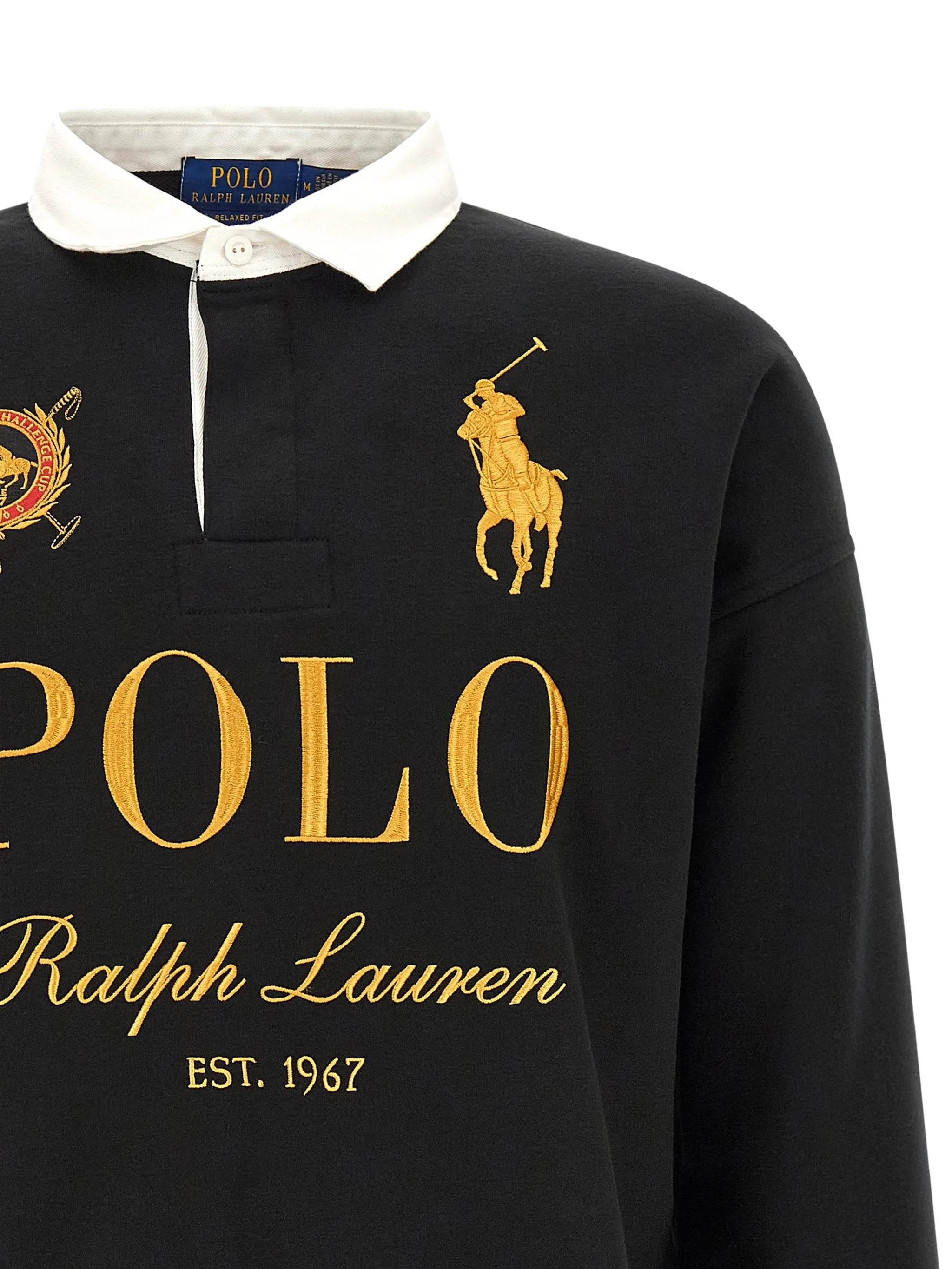 relaxed fit Big Pony rugby sweatshirt polo shirt