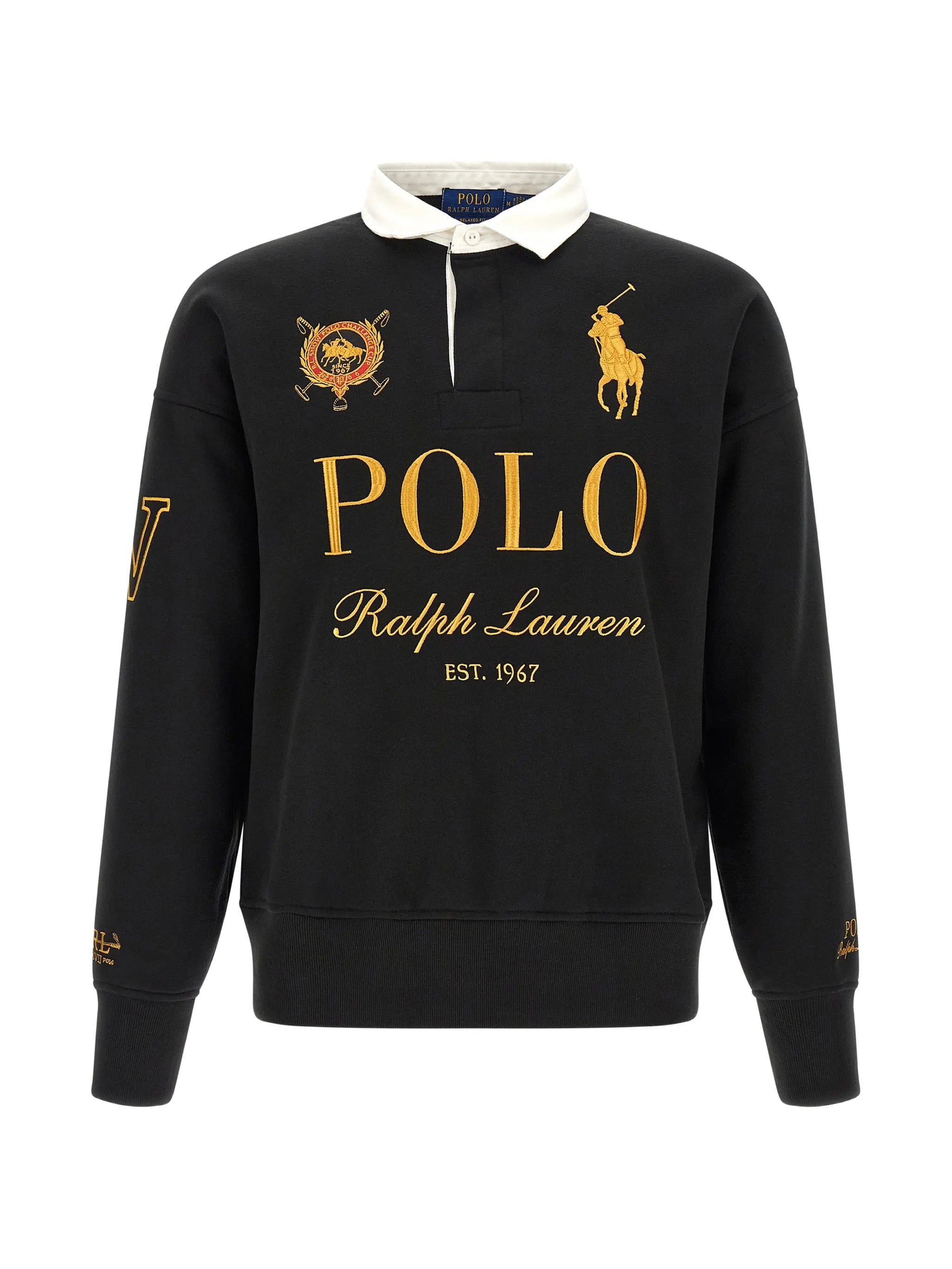 relaxed fit Big Pony rugby sweatshirt polo shirt