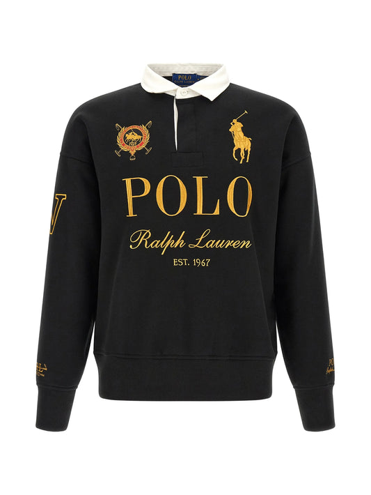 relaxed fit Big Pony rugby sweatshirt polo shirt