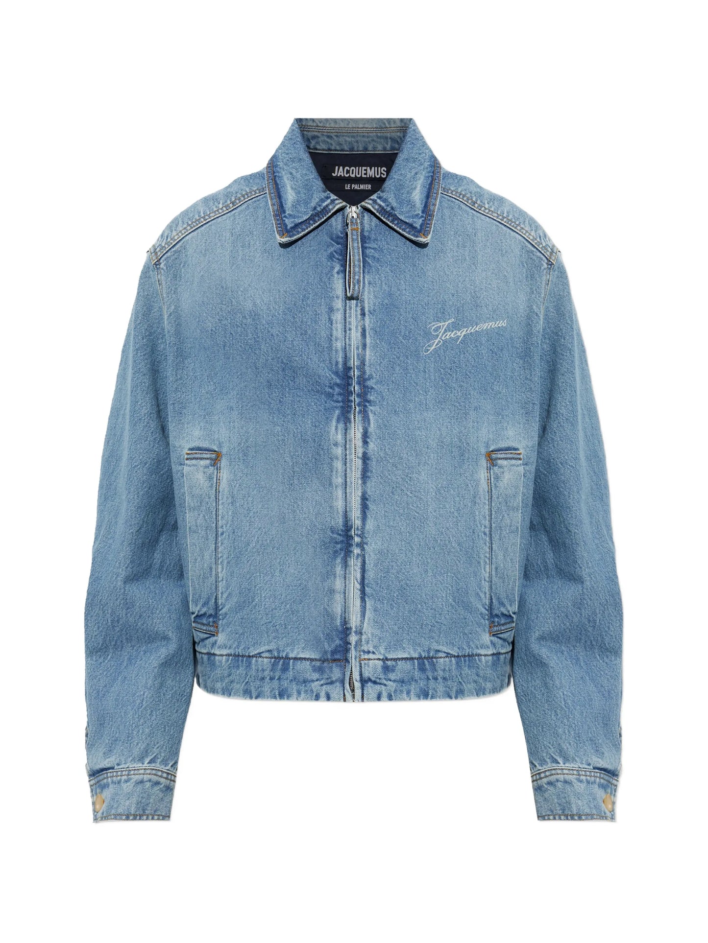 The de-Nîmes Canevas zip-up denim jacket