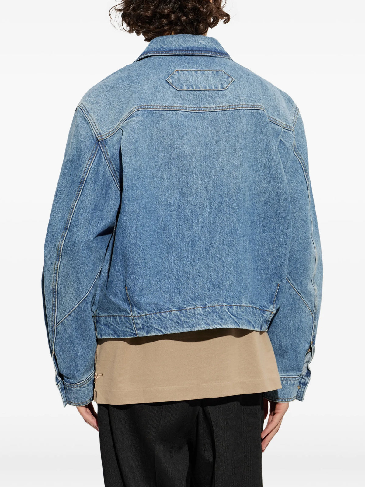 The de-Nîmes Canevas zip-up denim jacket