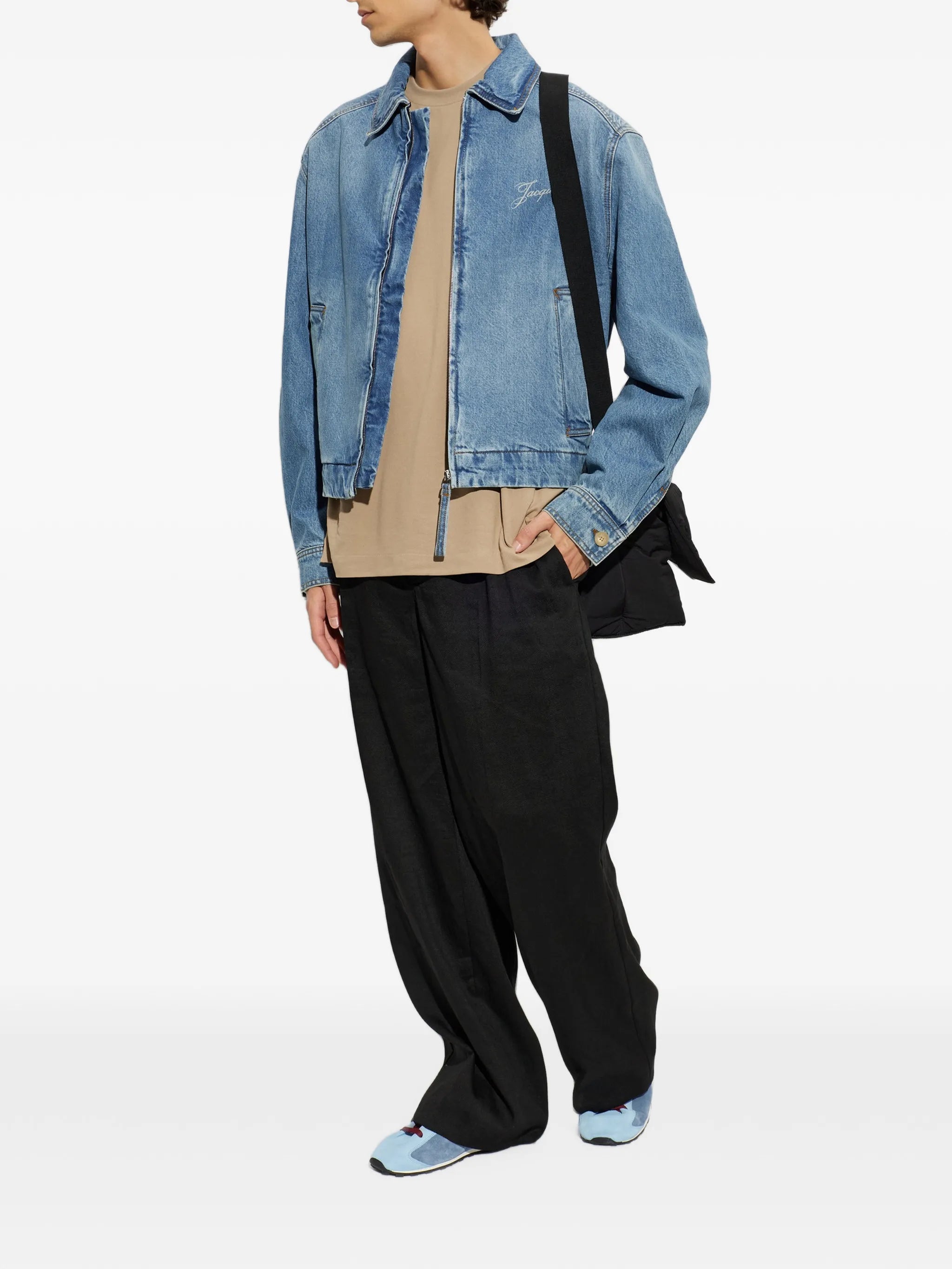 The de-Nîmes Canevas zip-up denim jacket