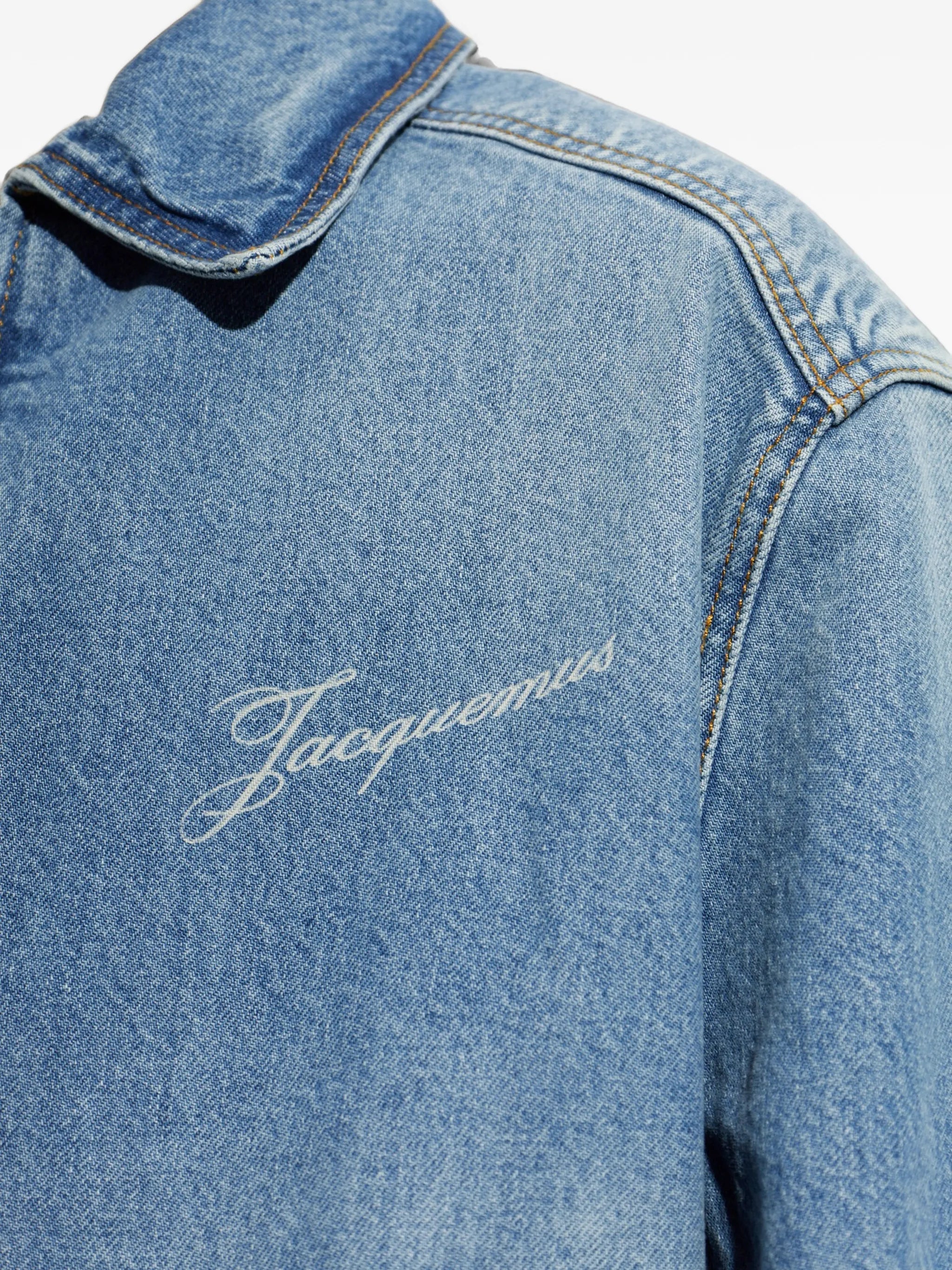 The de-Nîmes Canevas zip-up denim jacket