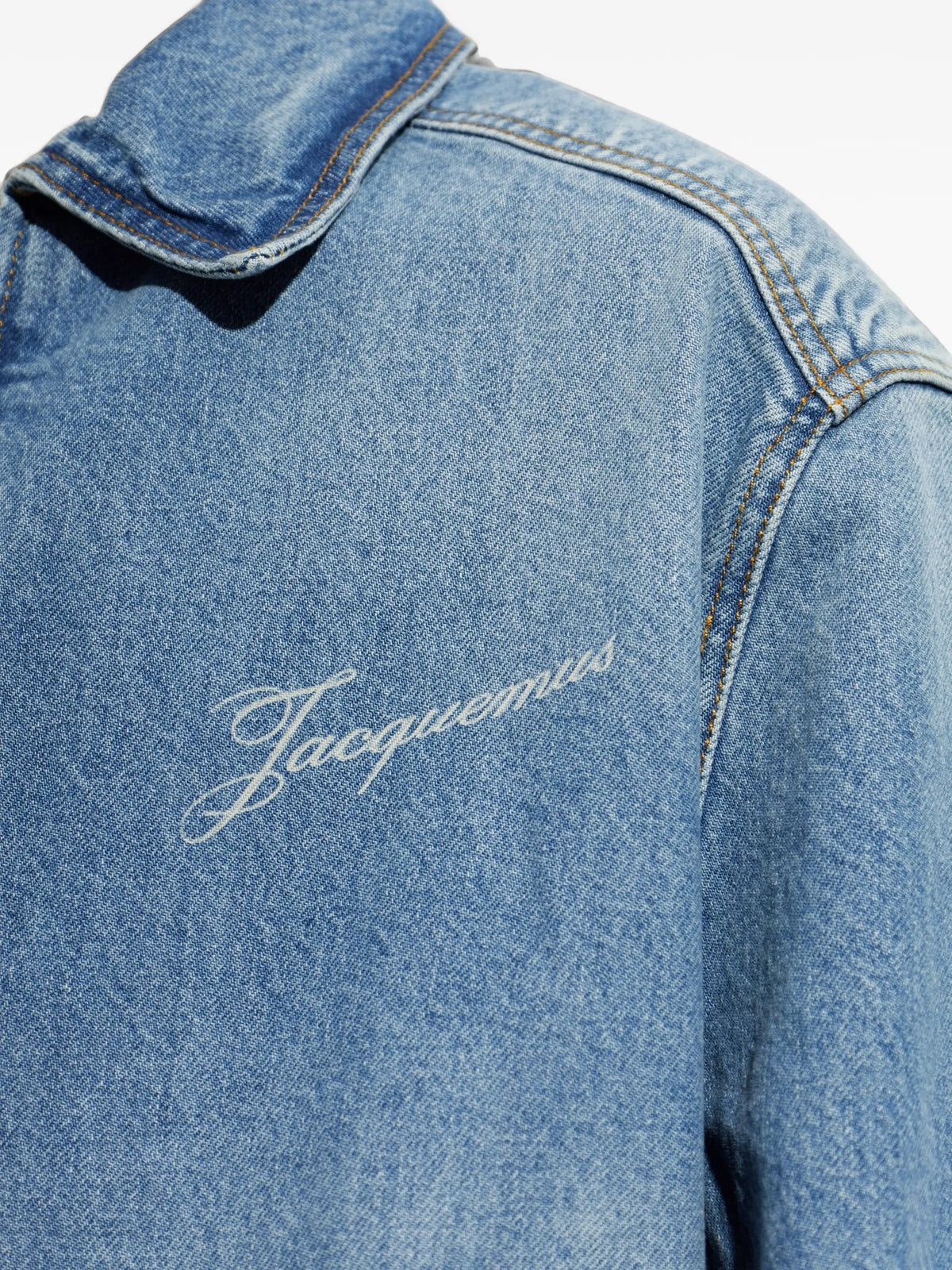 The de-Nîmes Canevas zip-up denim jacket