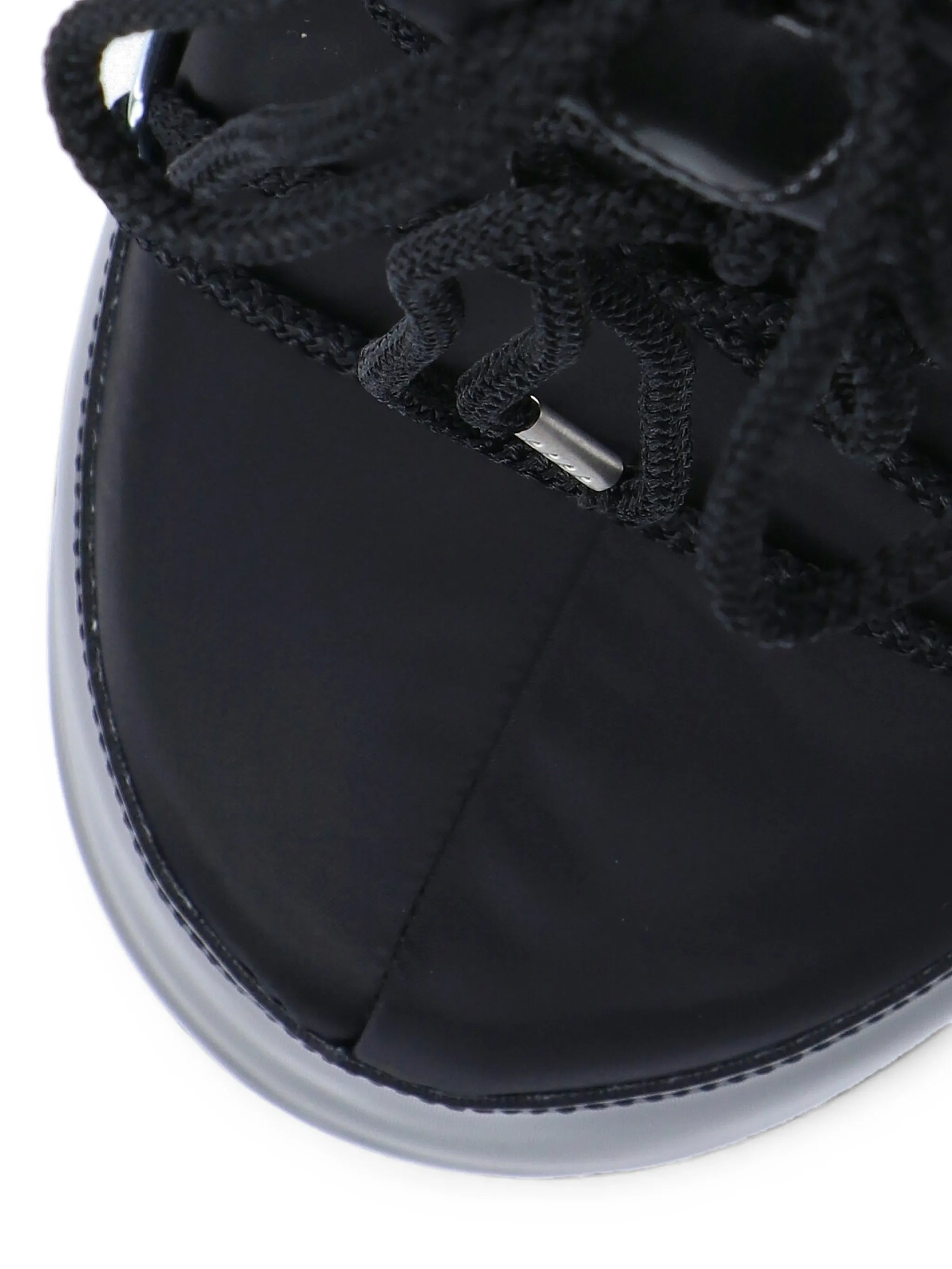 Icon Glance black satin boots