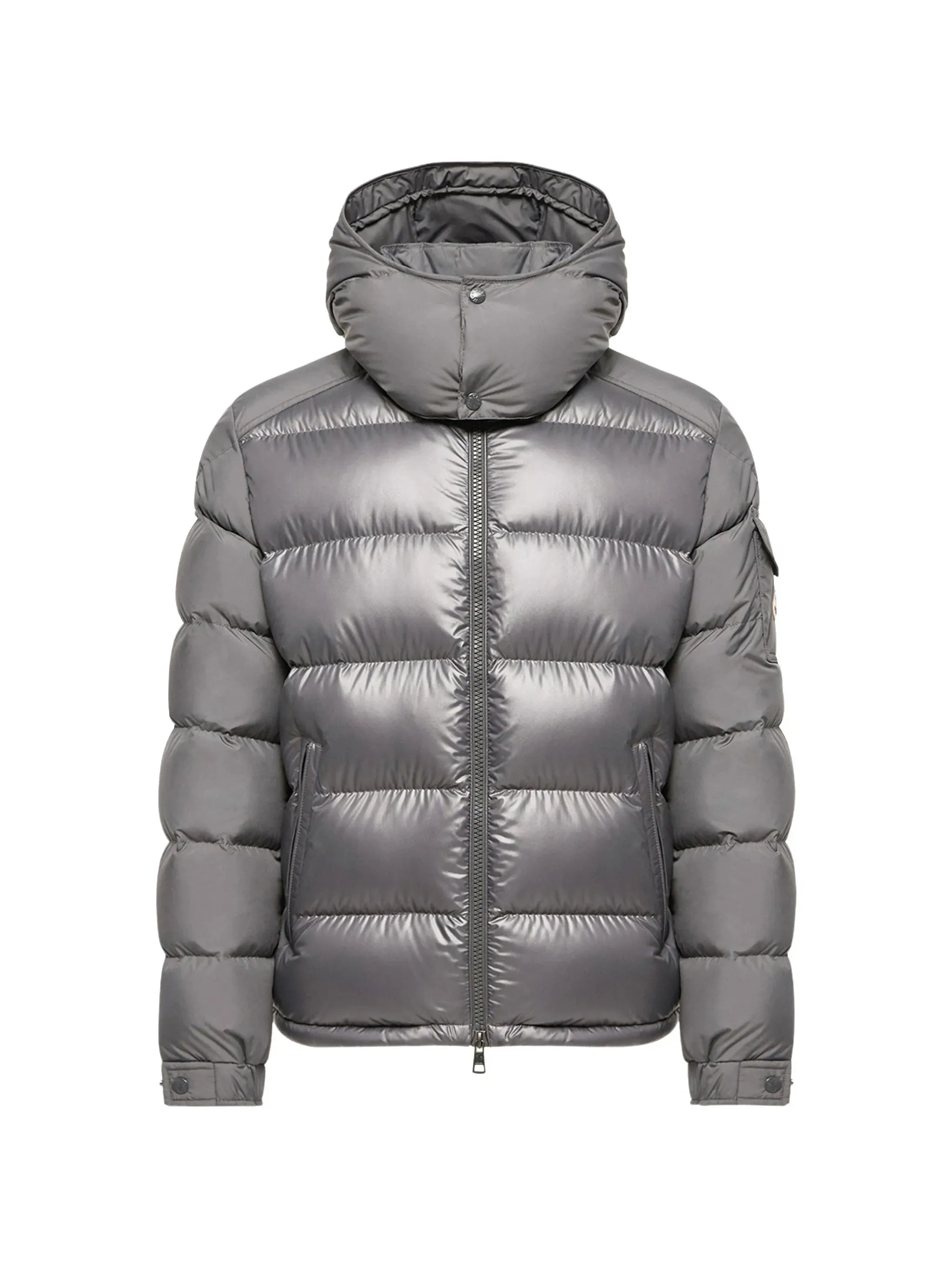 logo-patch padded jacket