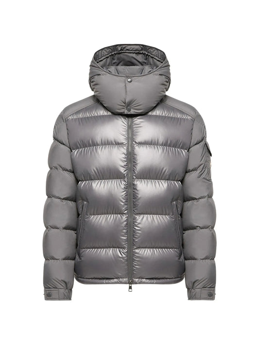 logo-patch padded jacket