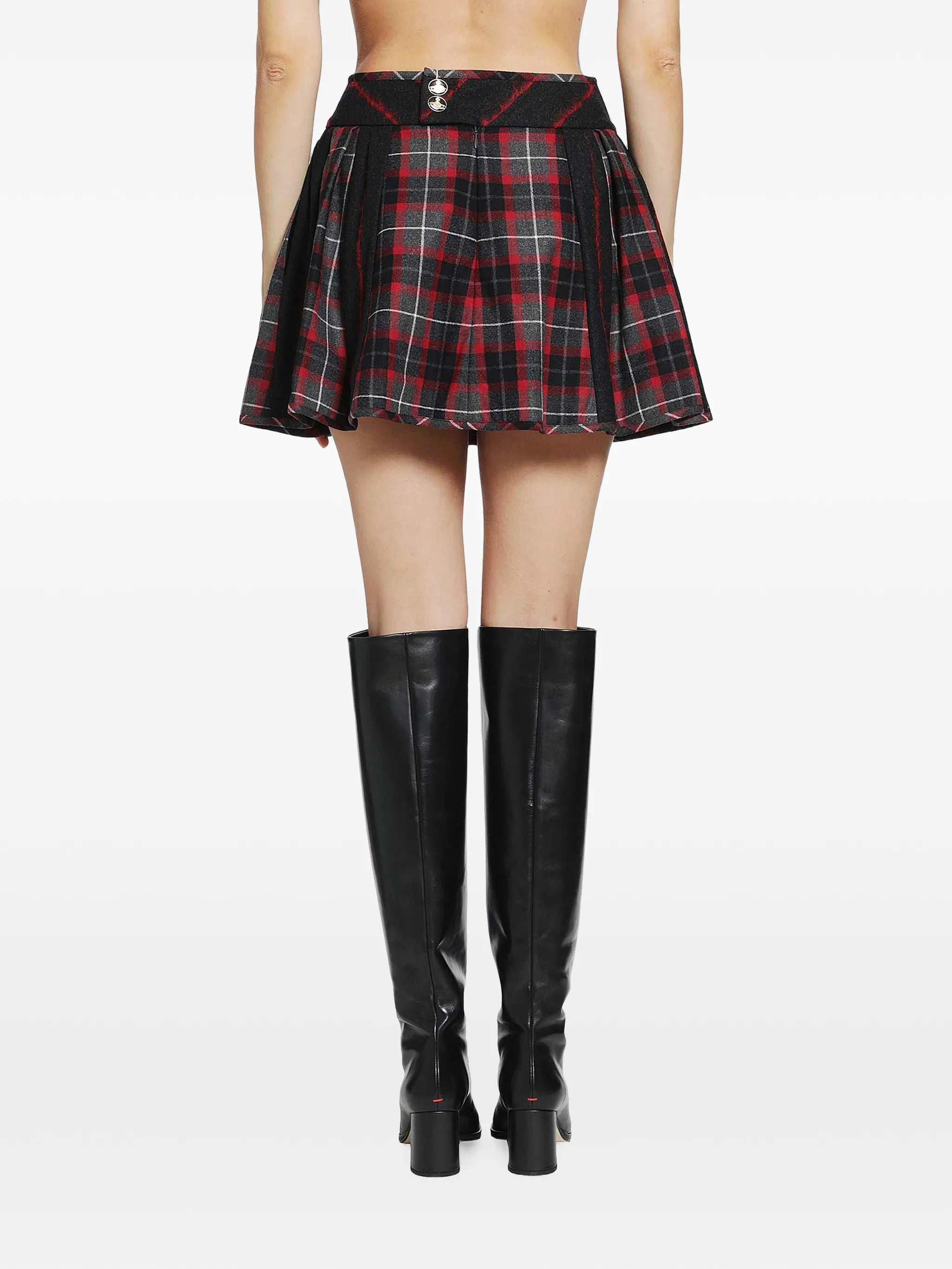 Bell tartan mini skirt