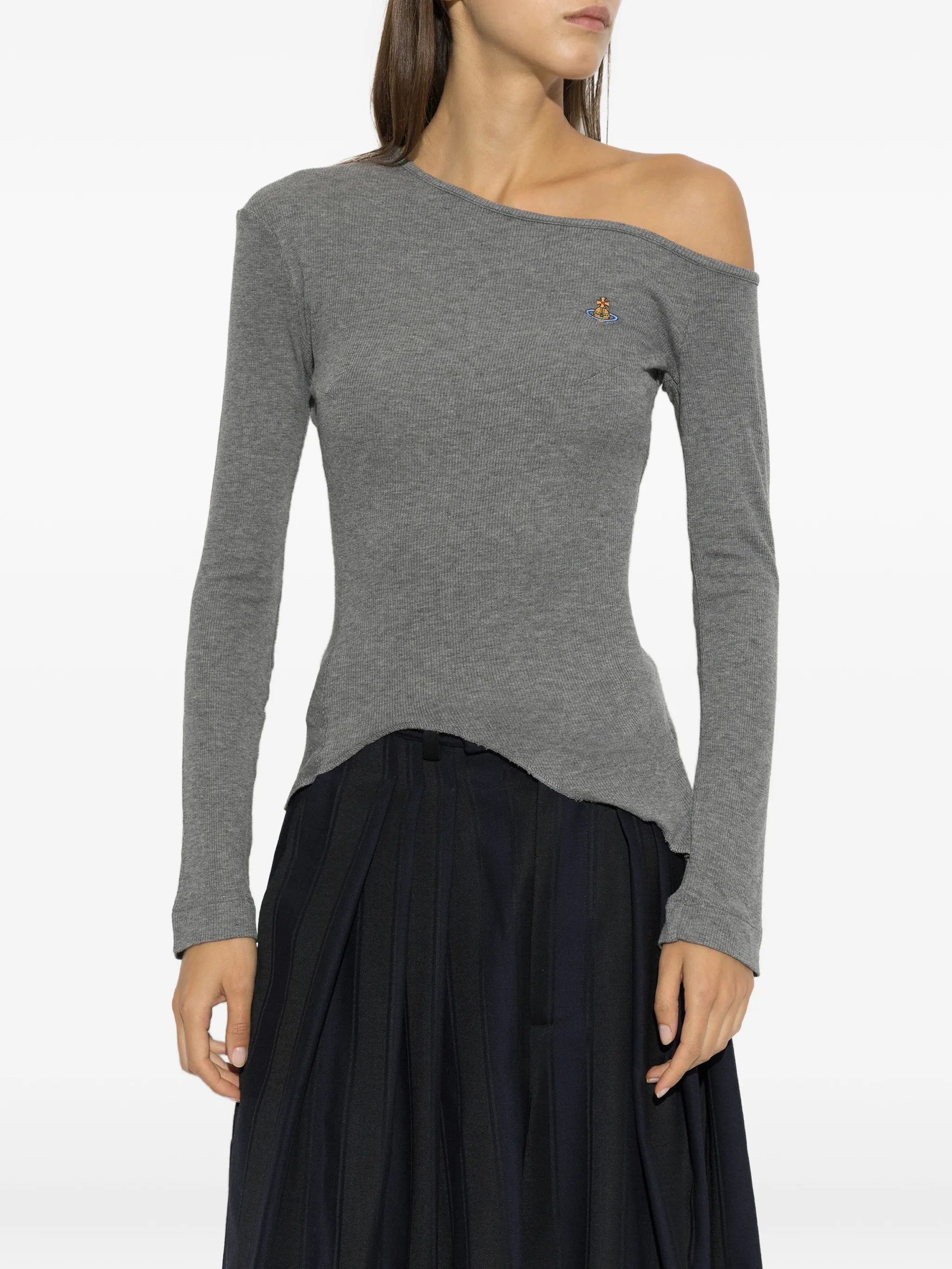 Orb-embroidered long-sleeve T-shirt