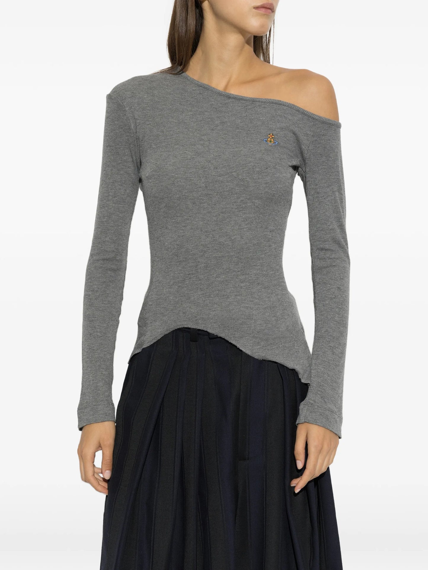 Orb-embroidered long-sleeve T-shirt