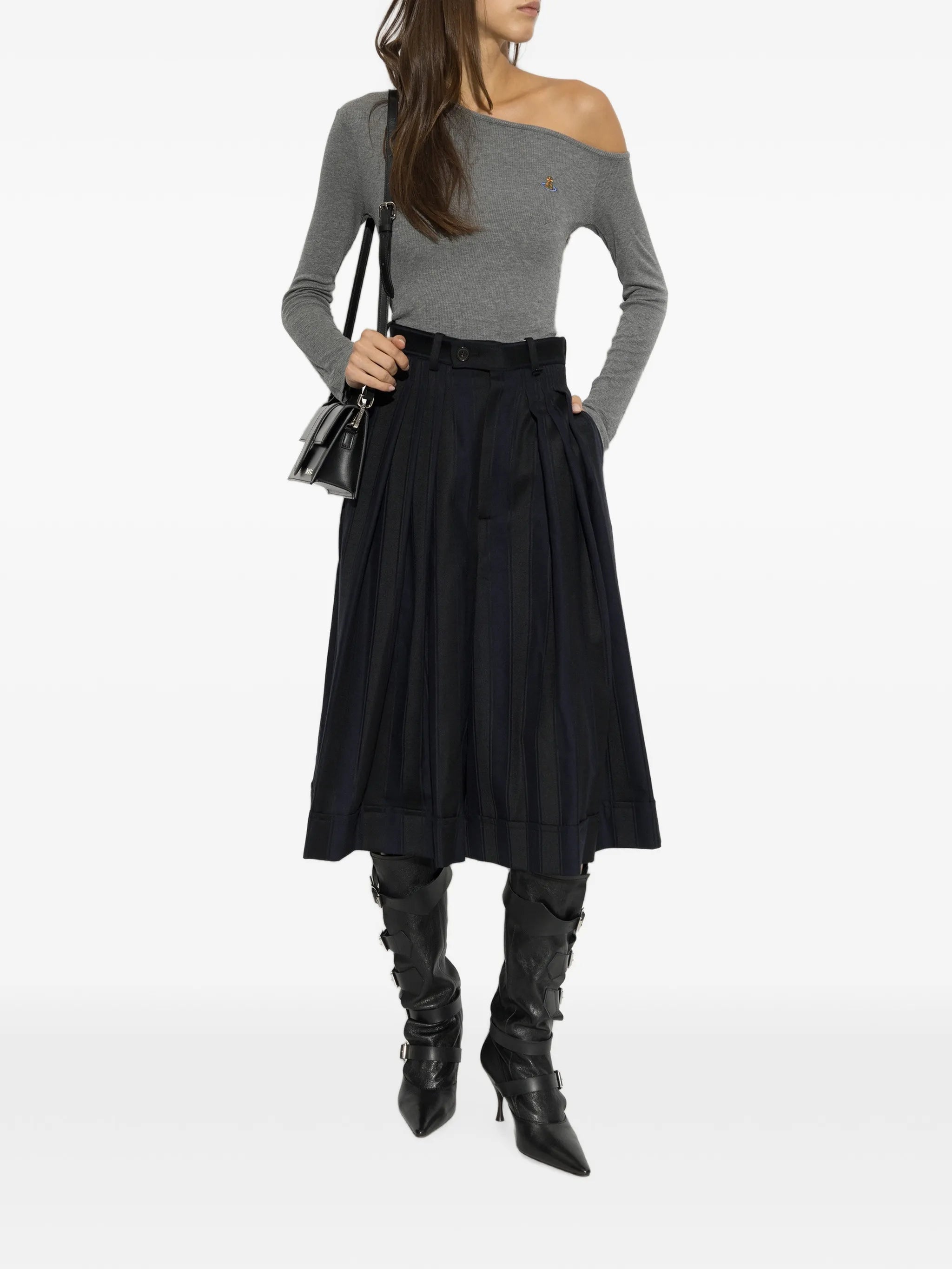 Orb-embroidered long-sleeve T-shirt