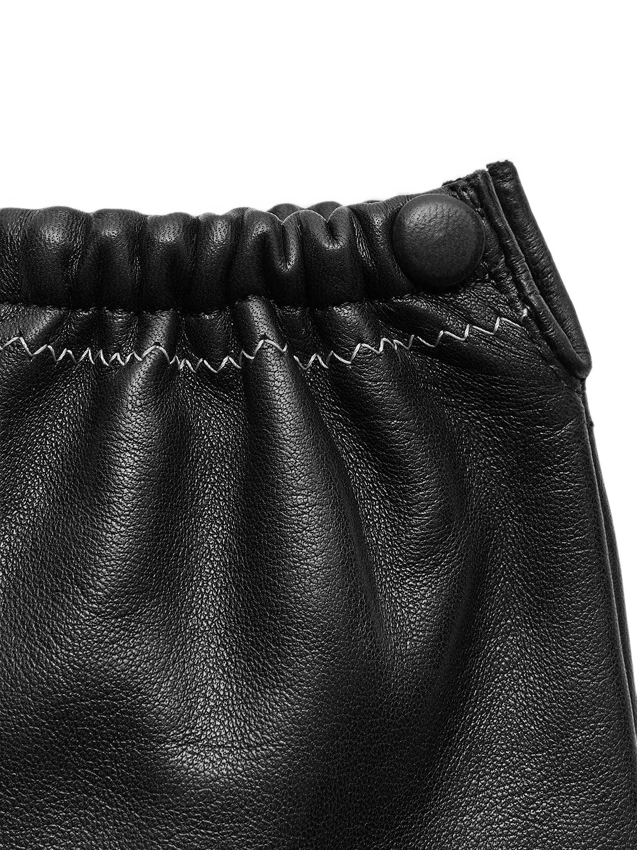 Rider leather gloves