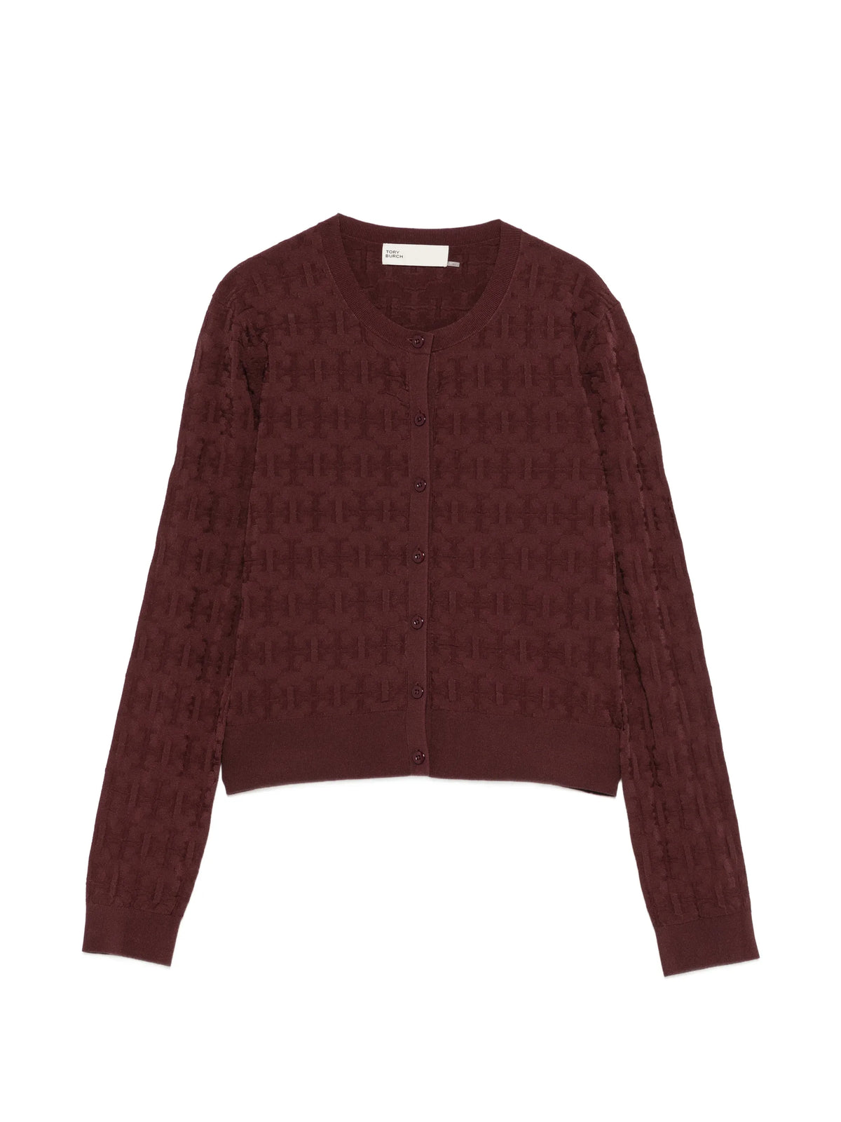 monogram jacquard cardigan