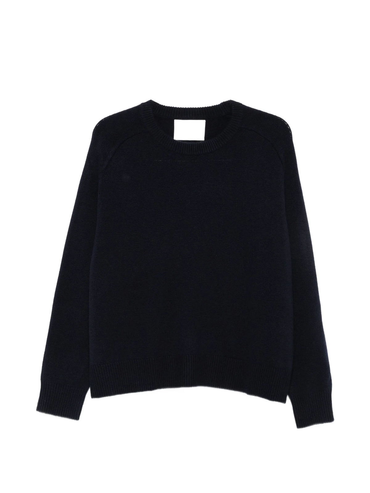 ribbed-trim raglan-sleeve sweater
