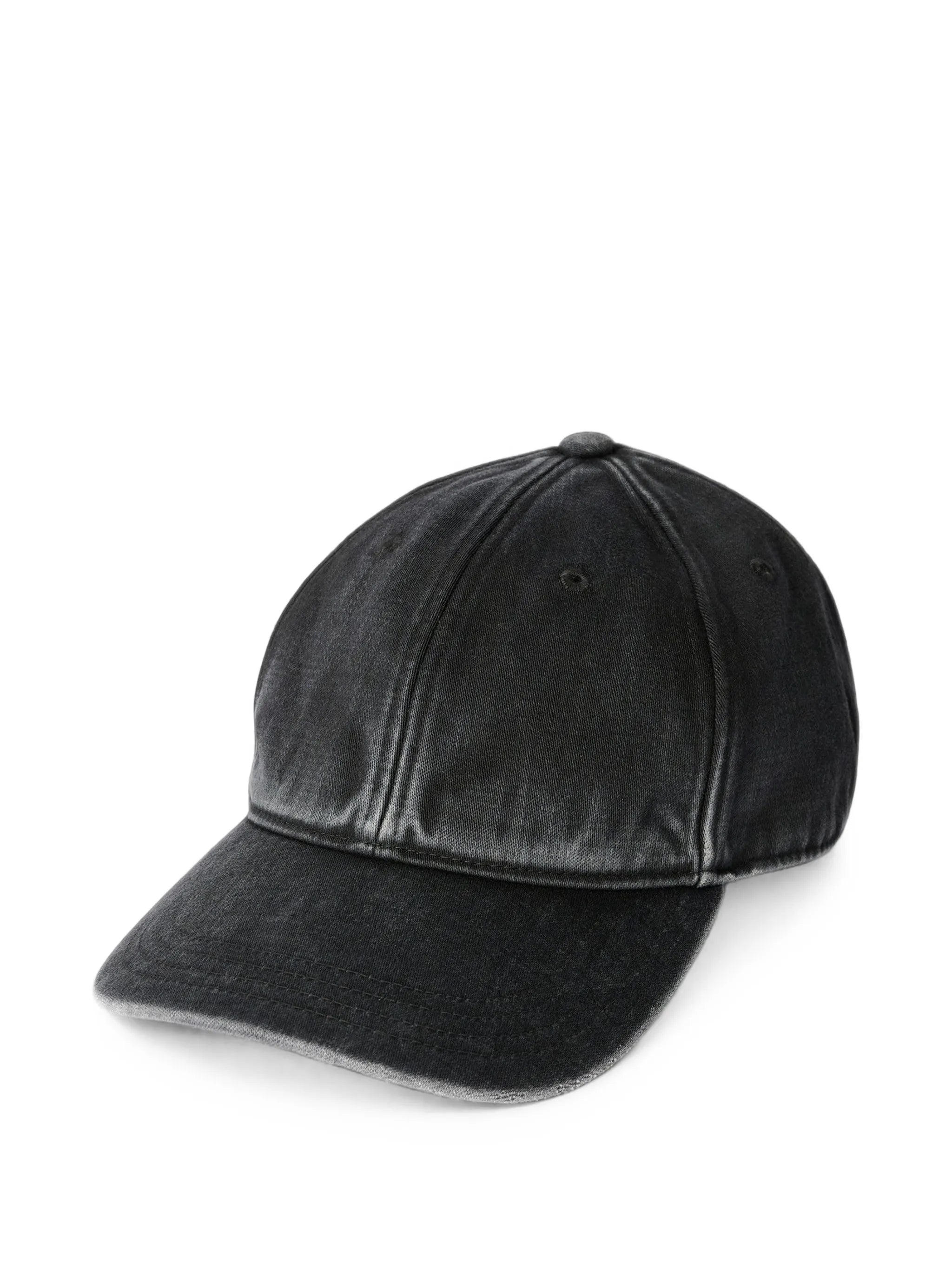 enzyme-washed cotton-sateen baseball cap