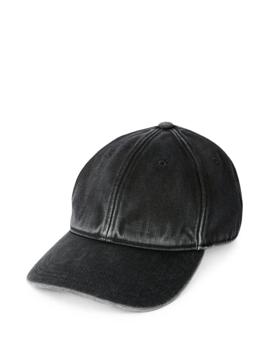 enzyme-washed cotton-sateen baseball cap