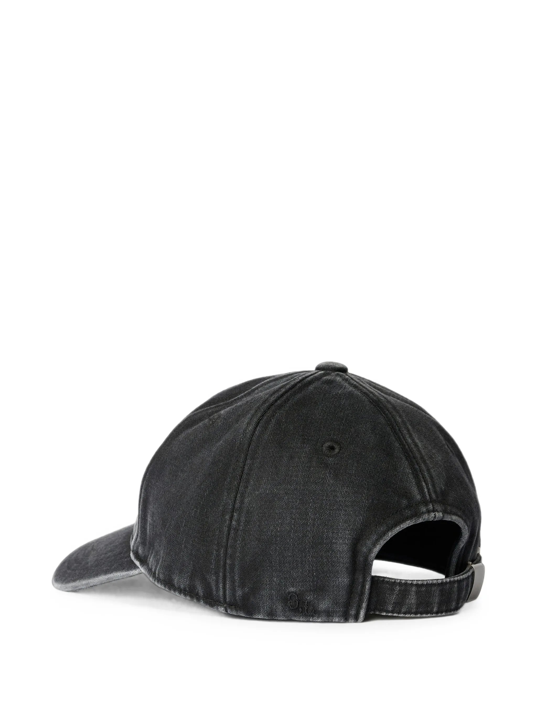 enzyme-washed cotton-sateen baseball cap