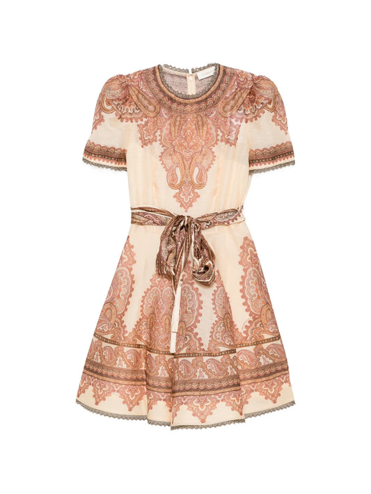 Ascent Picnic paisley-print mini dress