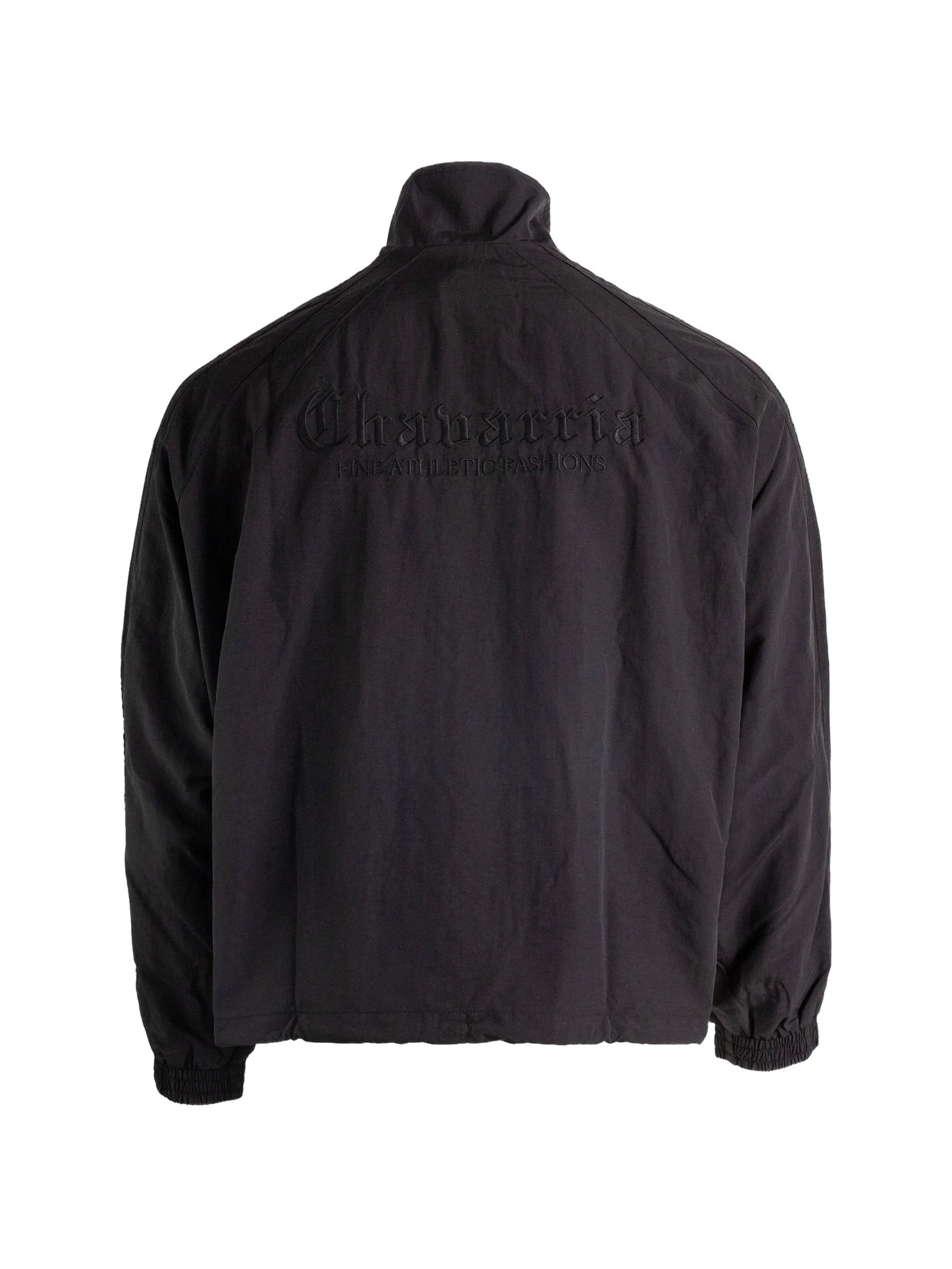 logo-embroidered zip-up jacket