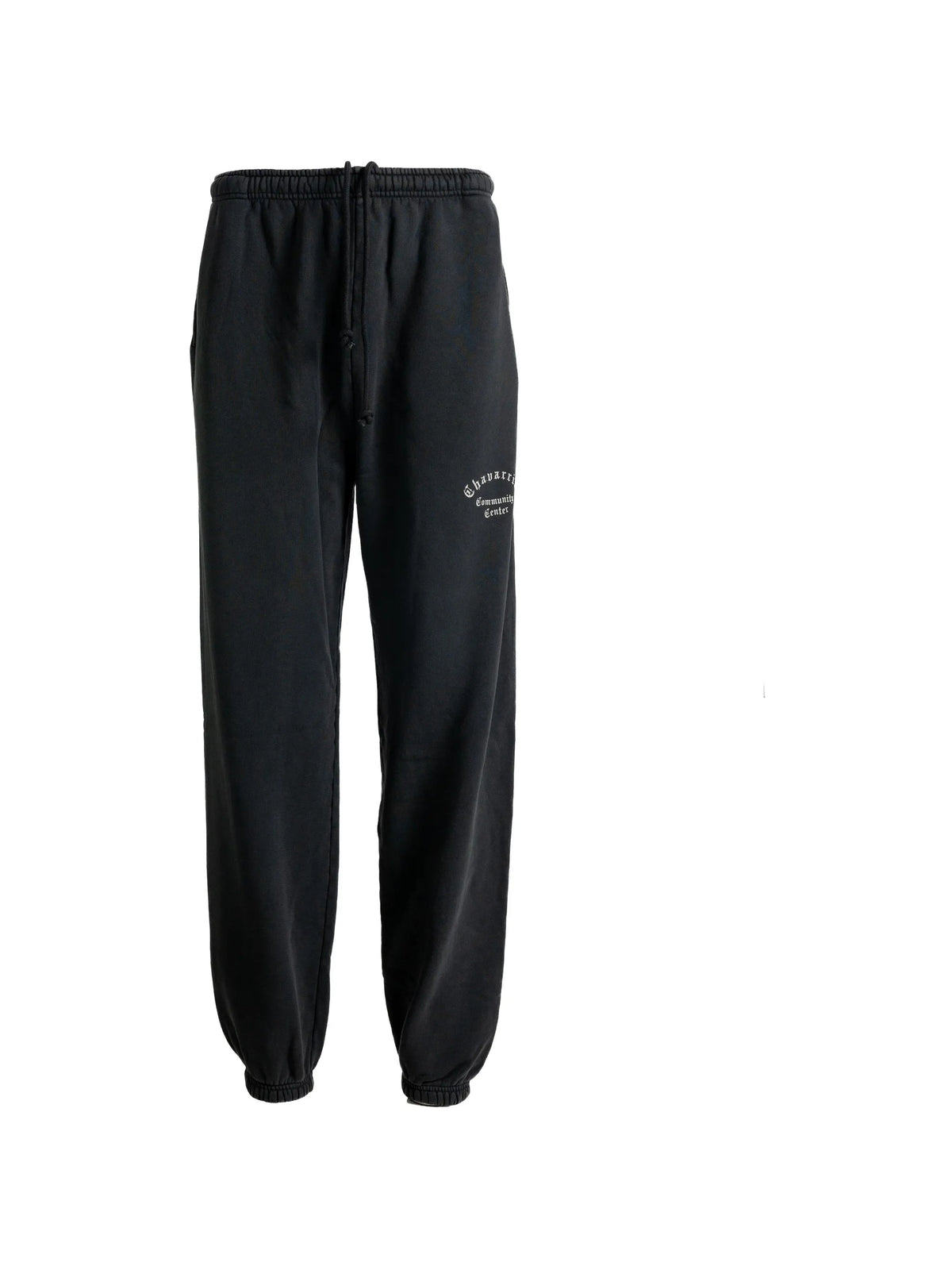 logo-print elasticated-cuff track pants