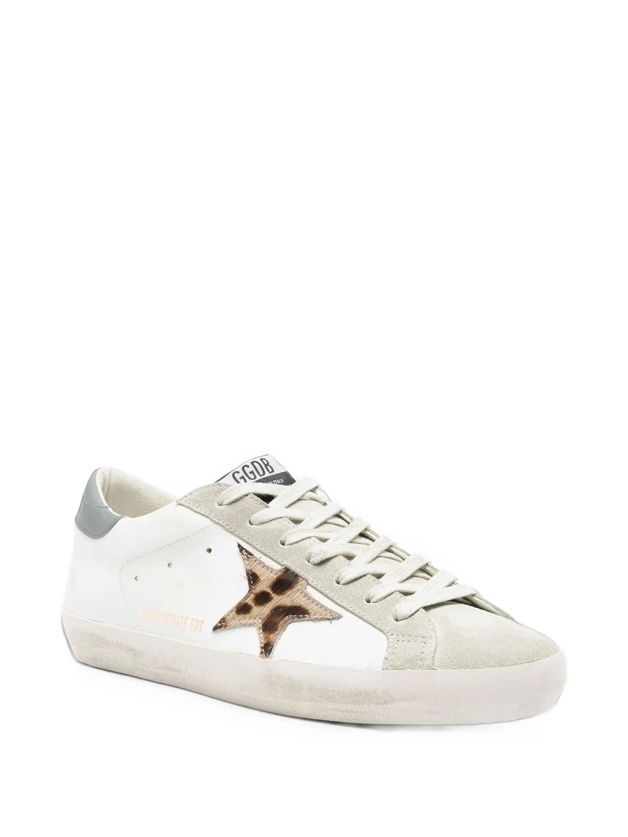 Superstar leopard-patch sneakers