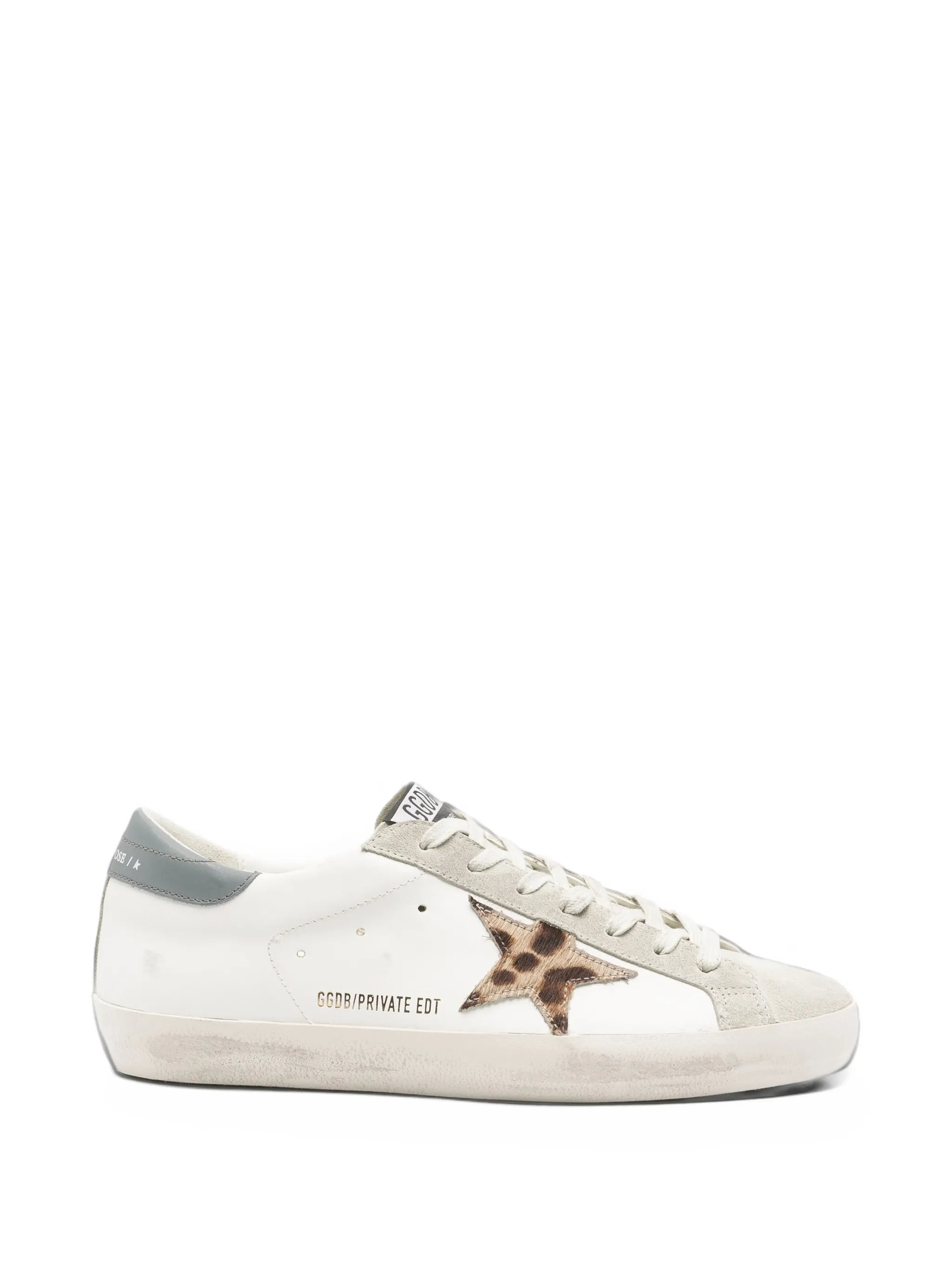 Superstar leopard-patch sneakers