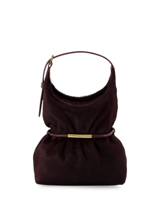 mini Sphynx hair-on leather shoulder bag