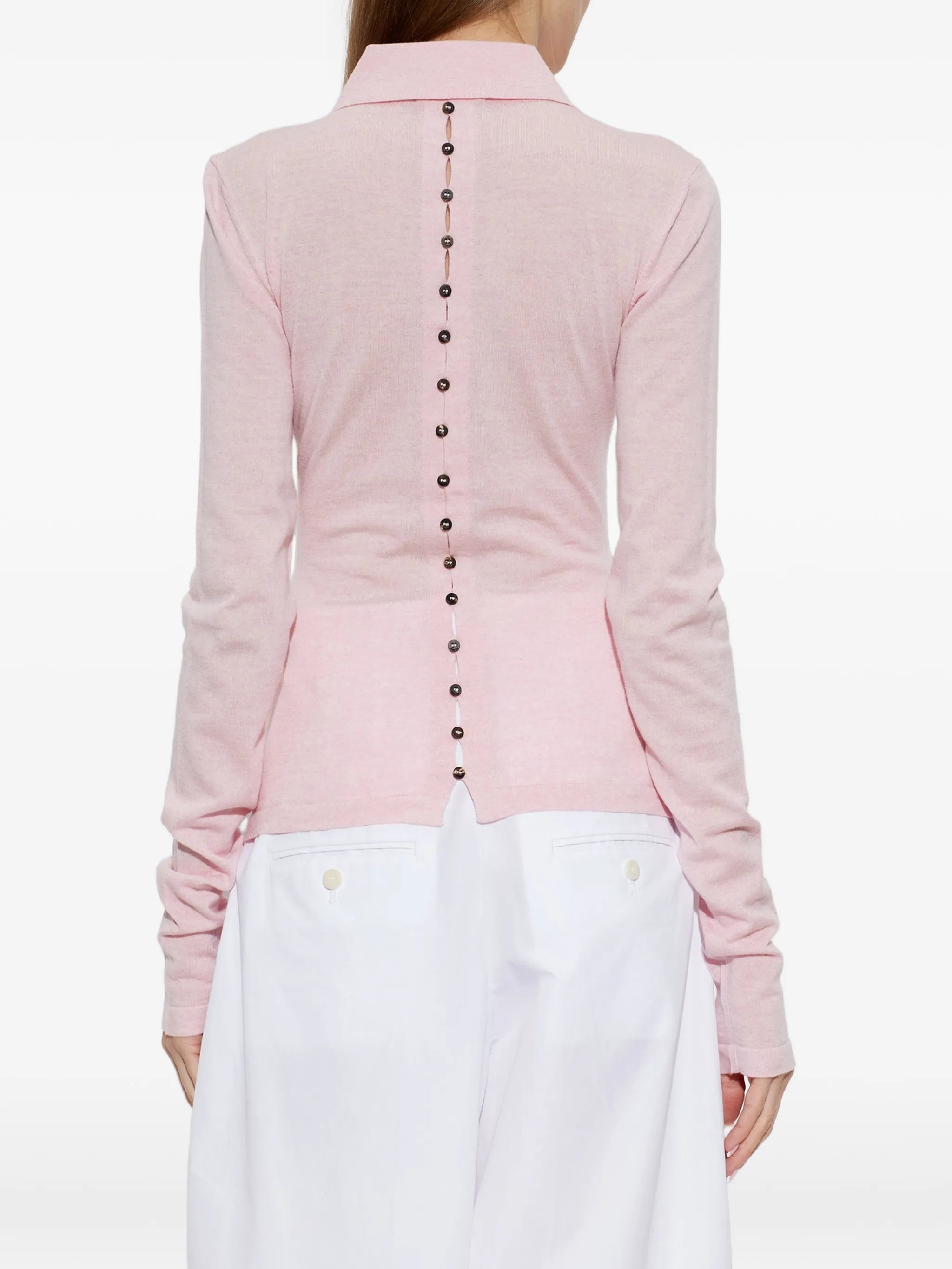 The Merino long-sleeve polo shirt
