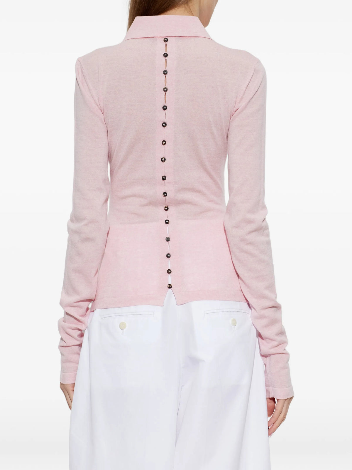 The Merino long-sleeve polo shirt