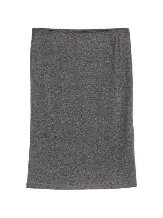 Clara skirt chrome metallic