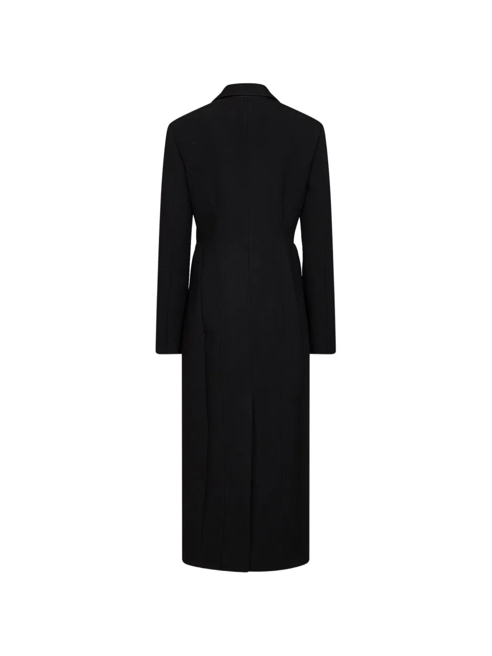 Crepe double-breasted coat