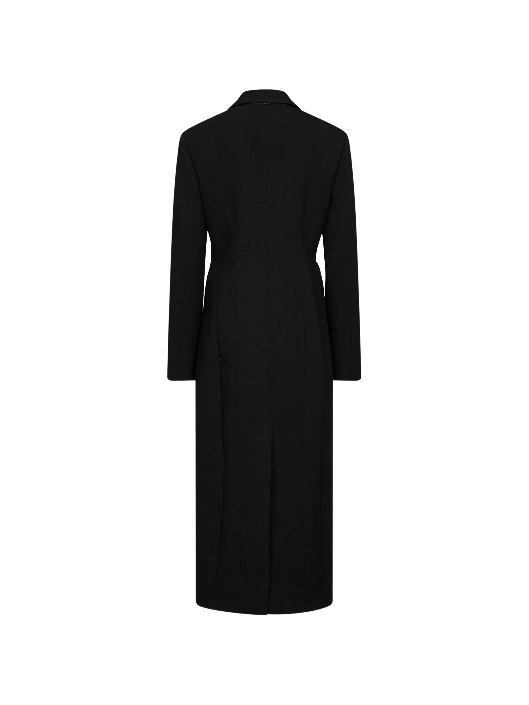 crepe double-breasted coat