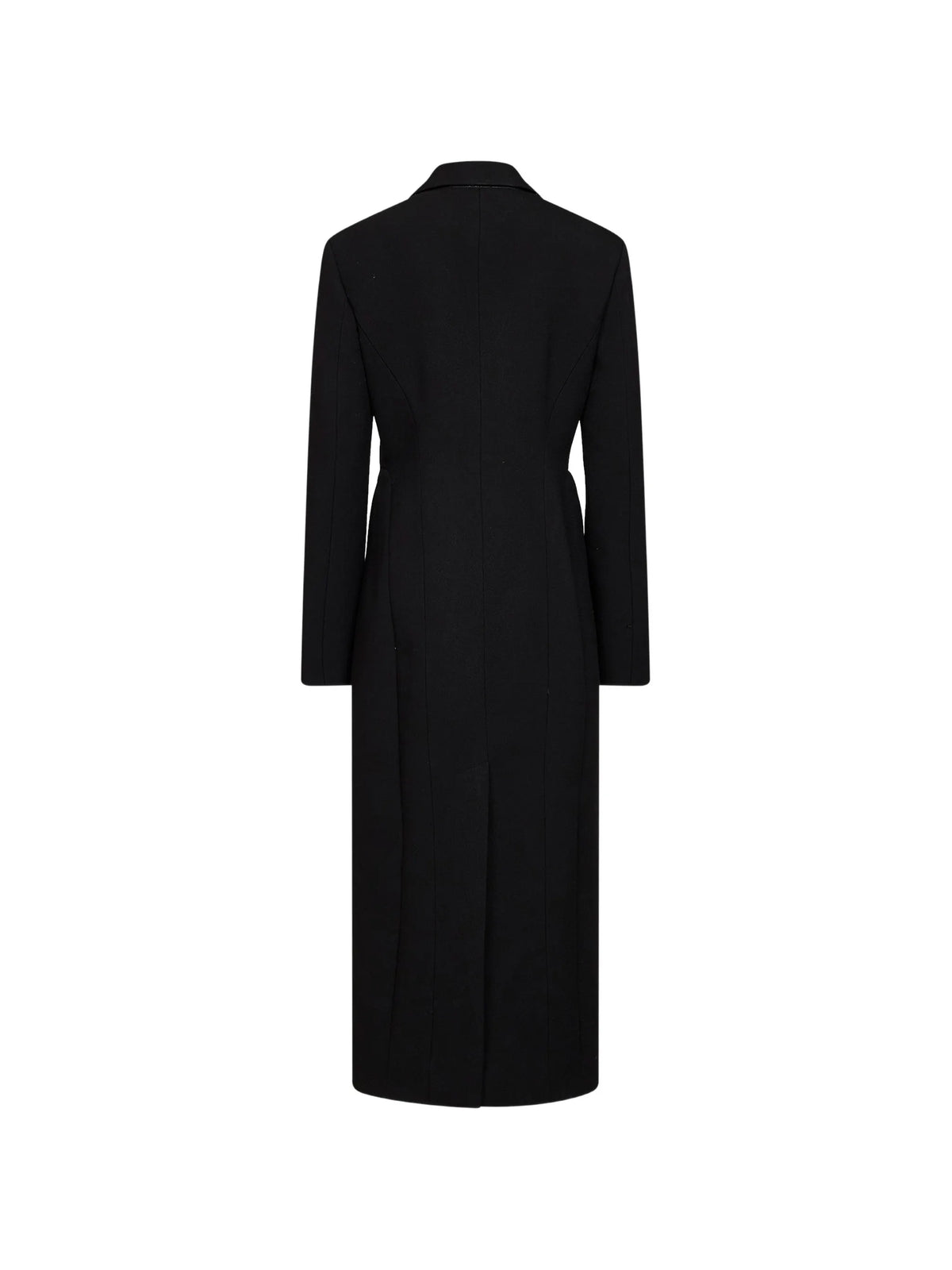 crepe double-breasted coat