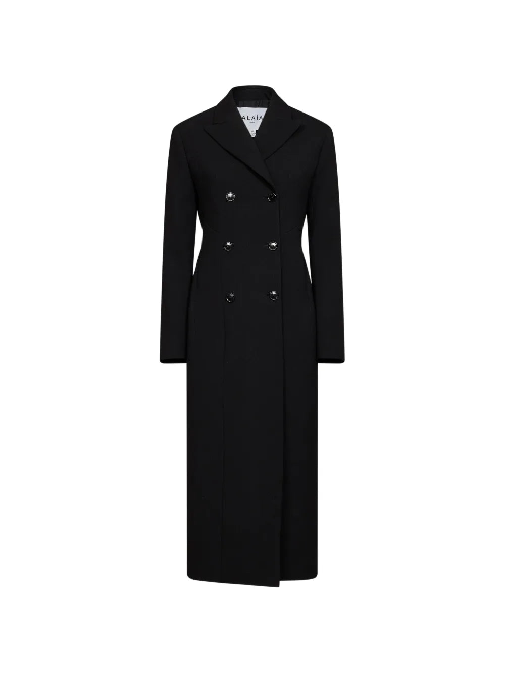 Crepe double-breasted coat