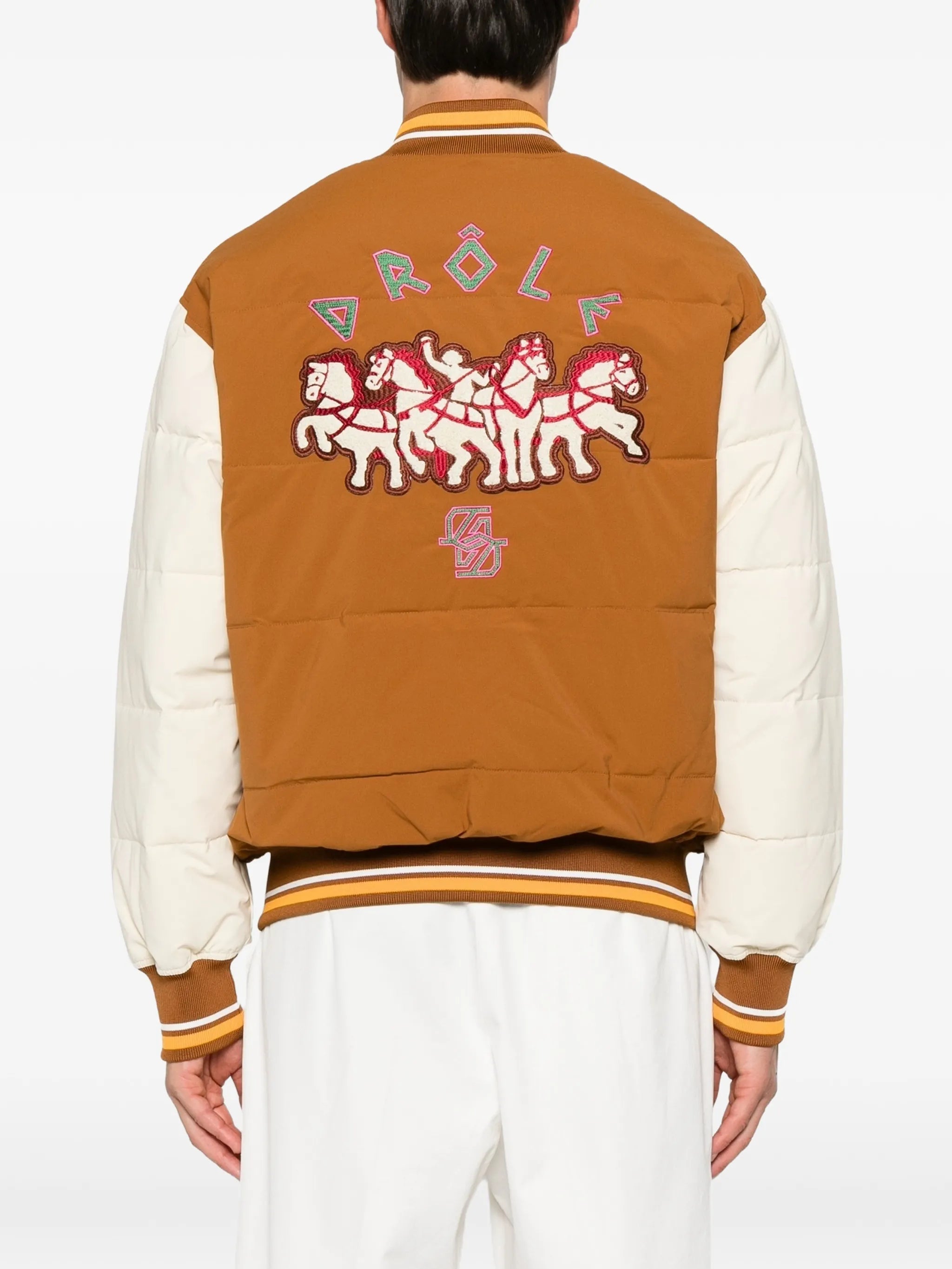 embroidered padded jacket
