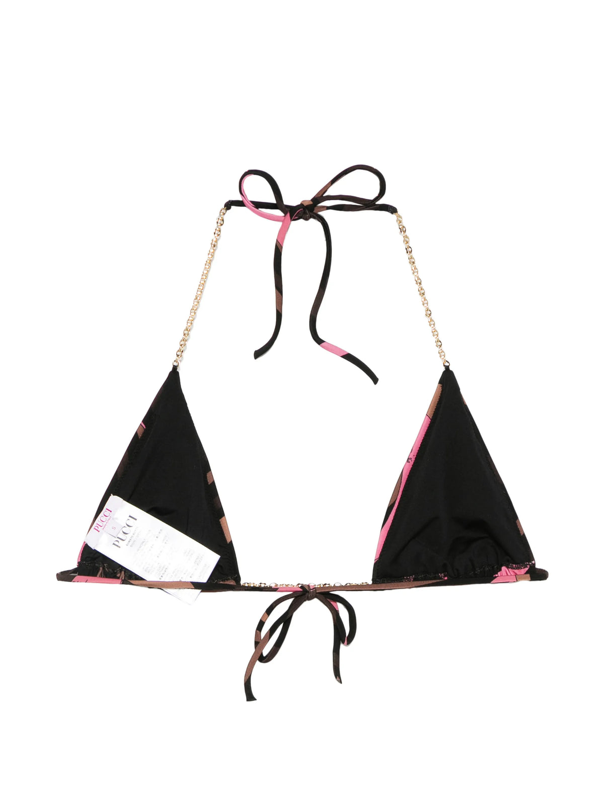 Marmo-Print bikini top
