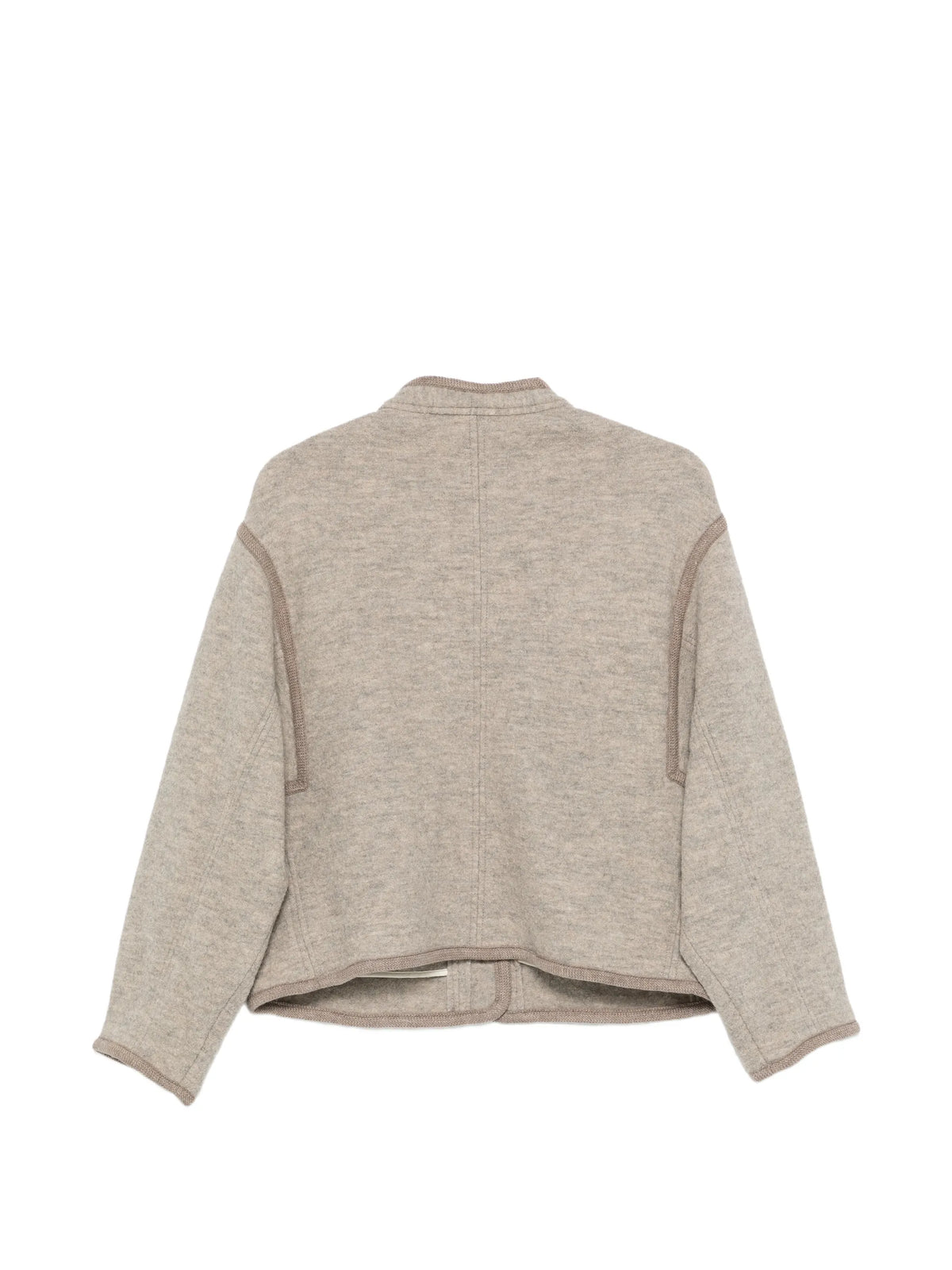 Olympe button-up wool jacket