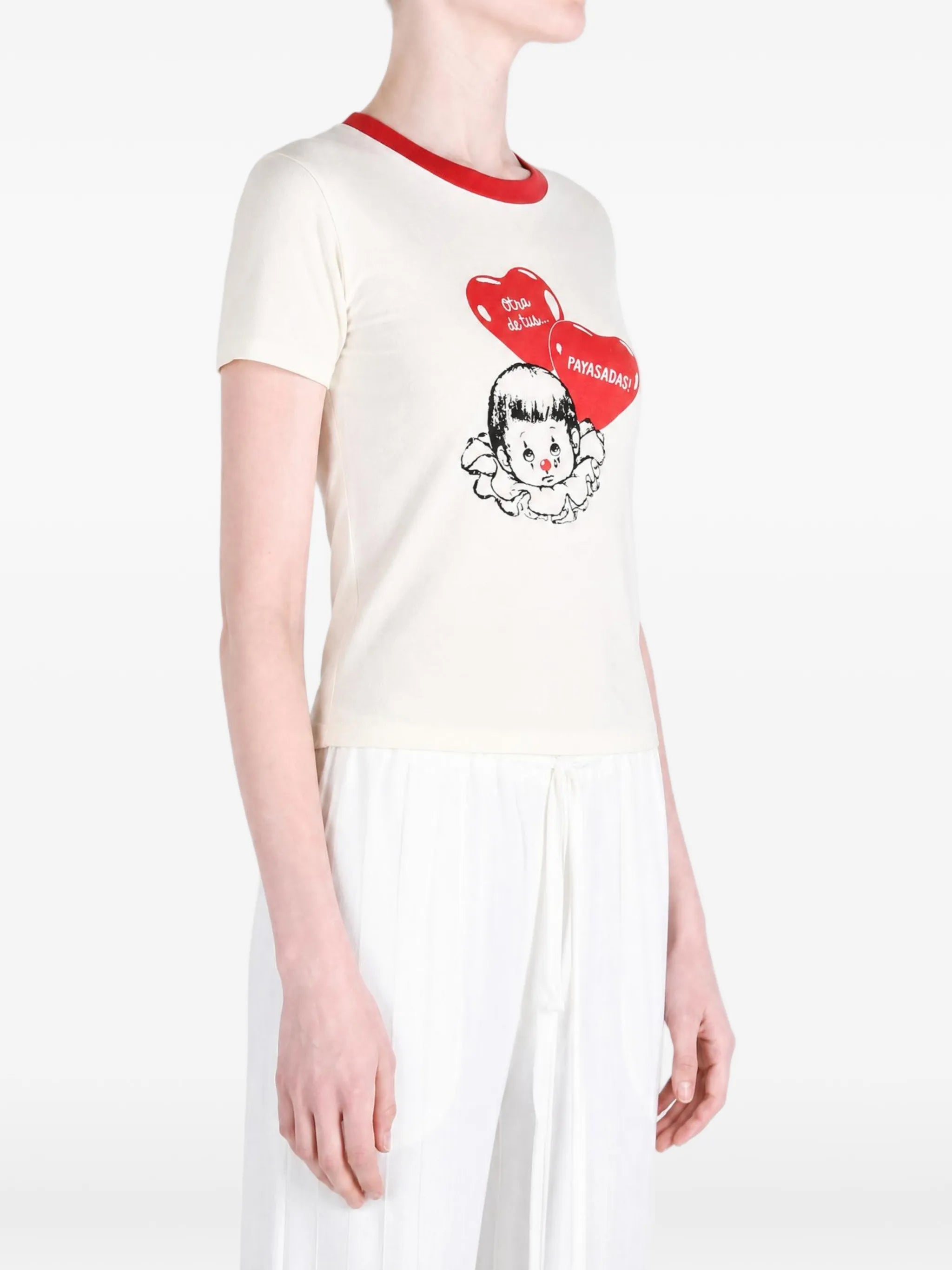 Payasadas graphic-print ringer T-shirt