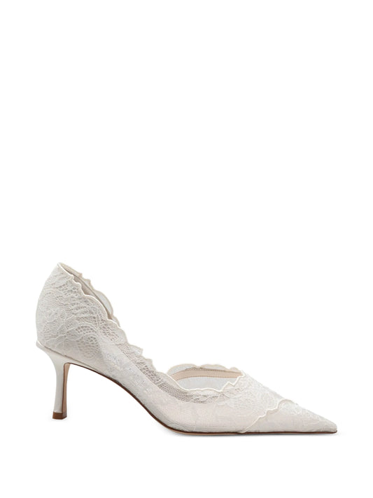 Faiz pump 65 ivory lace pumps