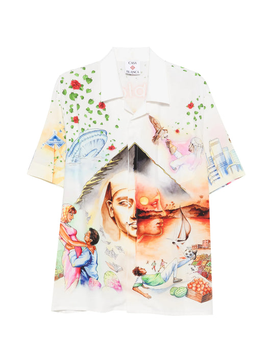 short-sleeve buttoned shirt