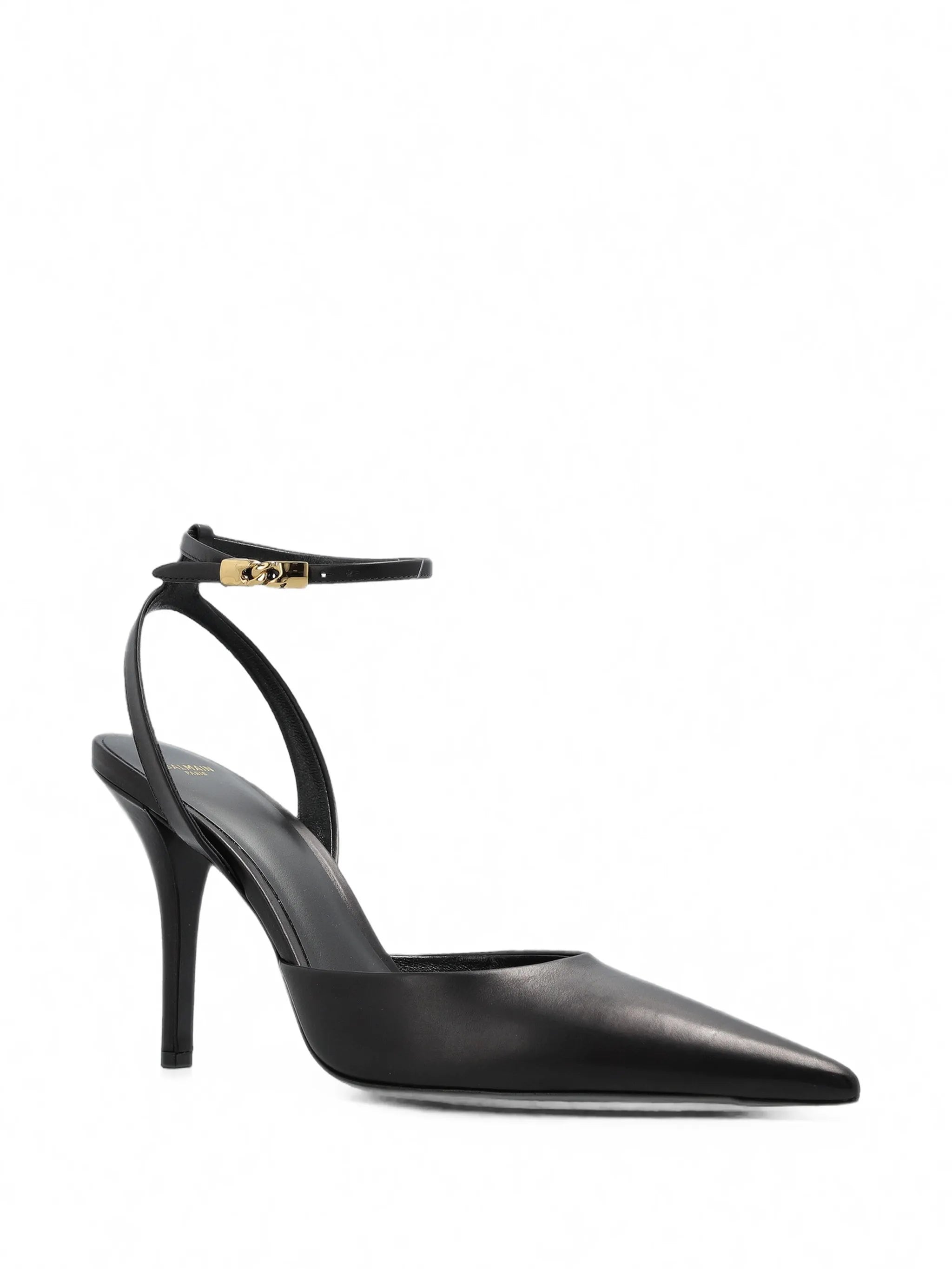 pointed-toe ankle-strap pumps
