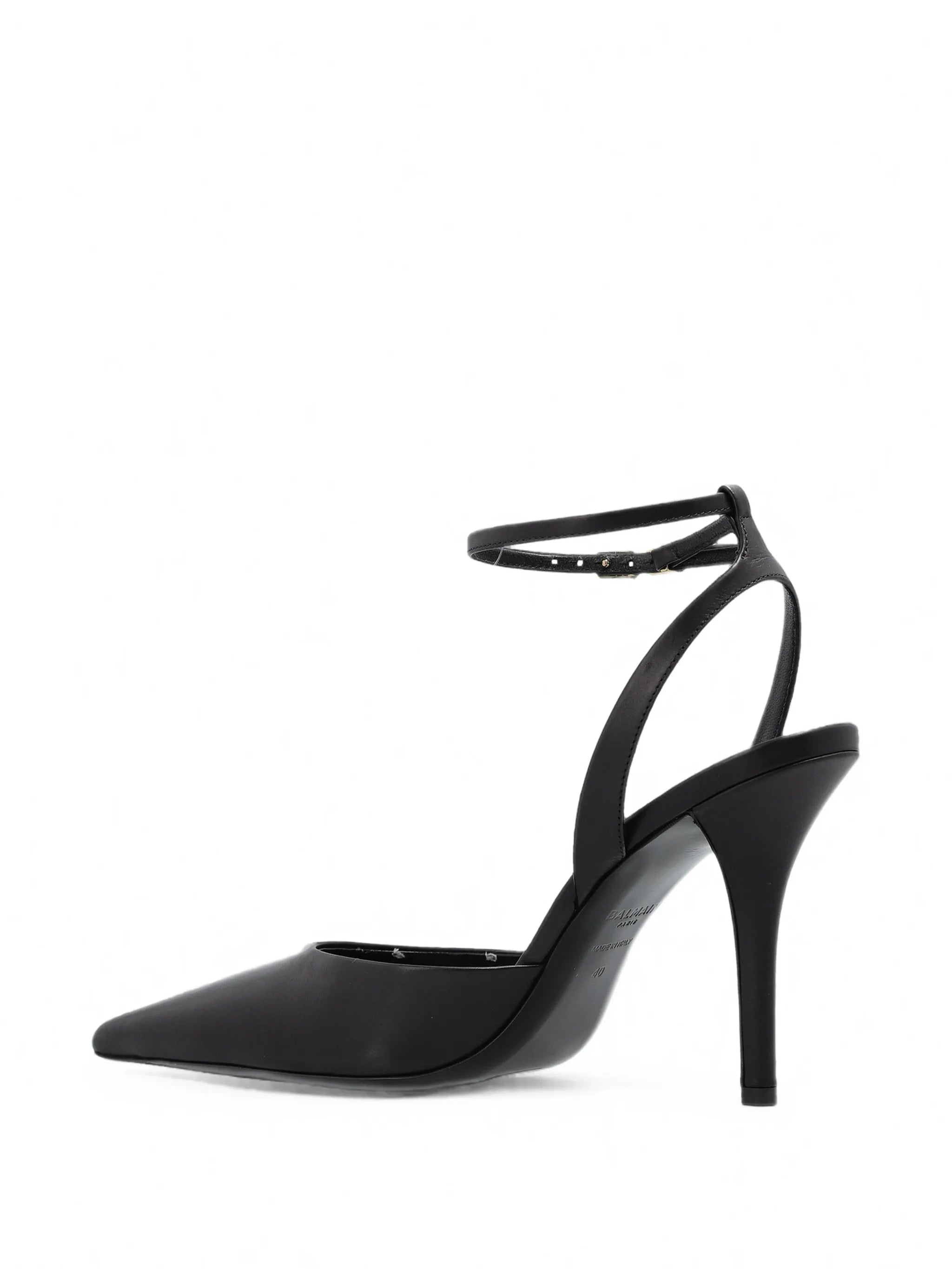 pointed-toe ankle-strap pumps