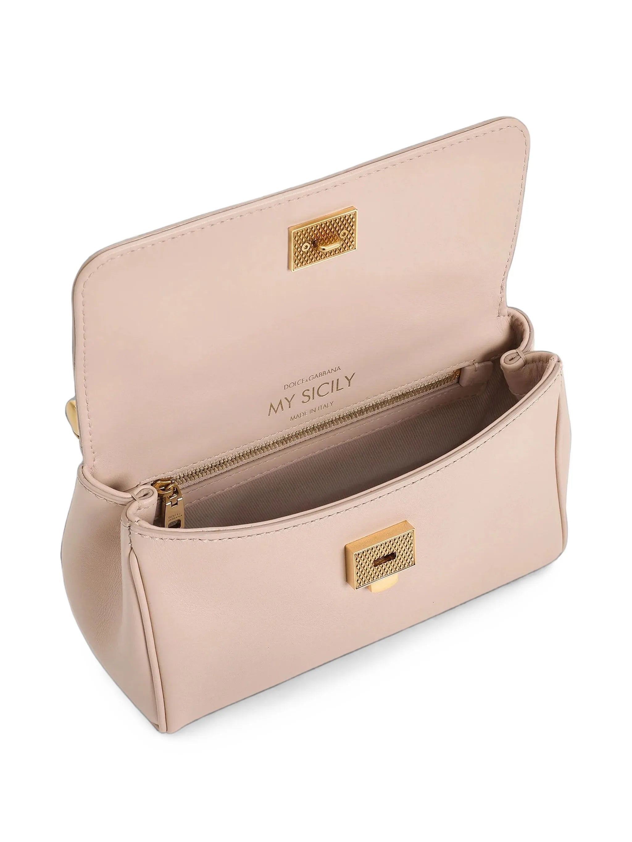 mini My Sicily handbag in plongé calfskin