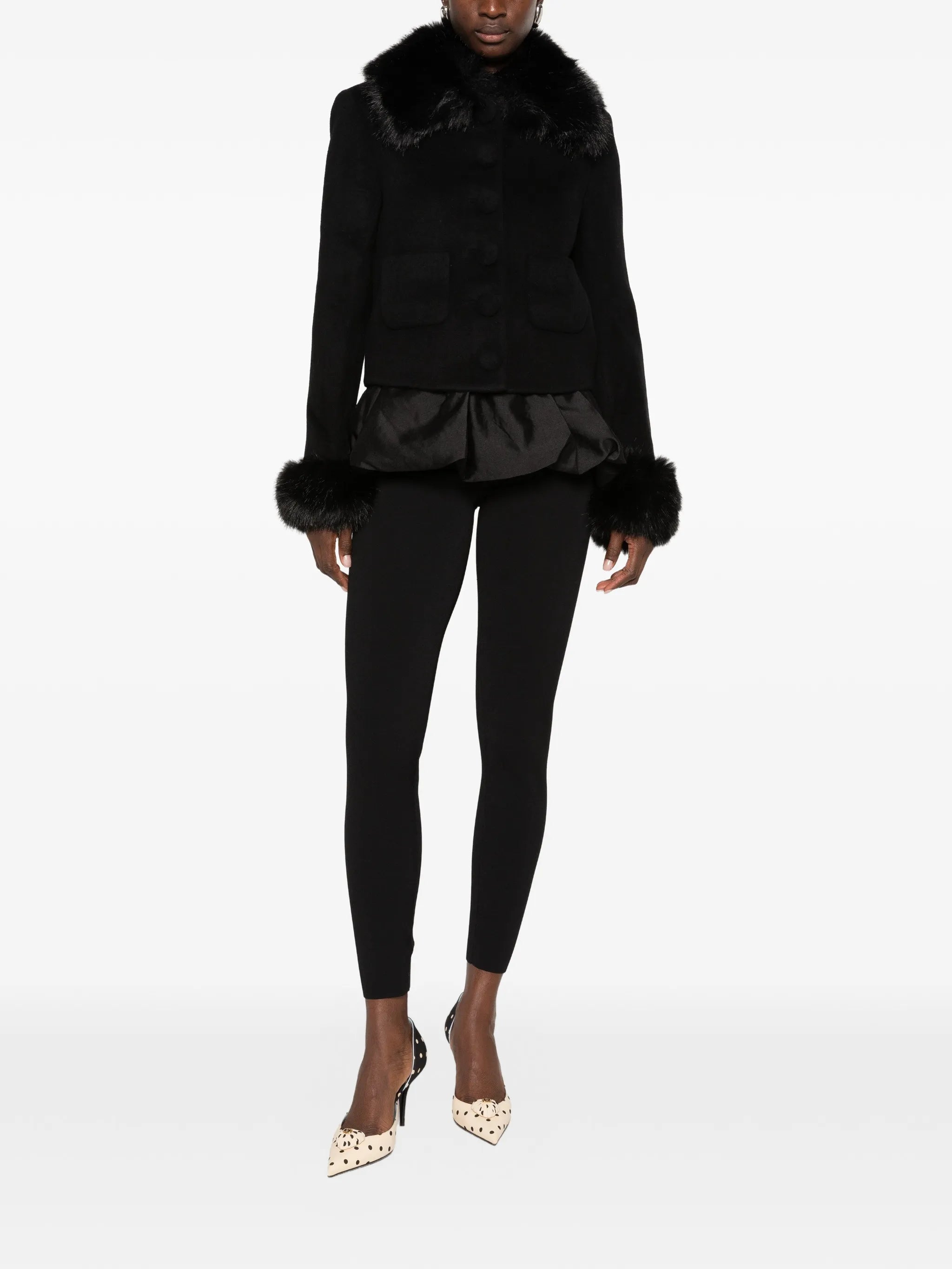faux-fur trim jacket