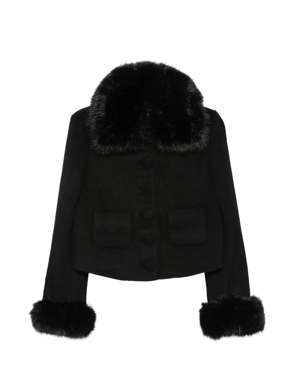 faux-fur trim jacket