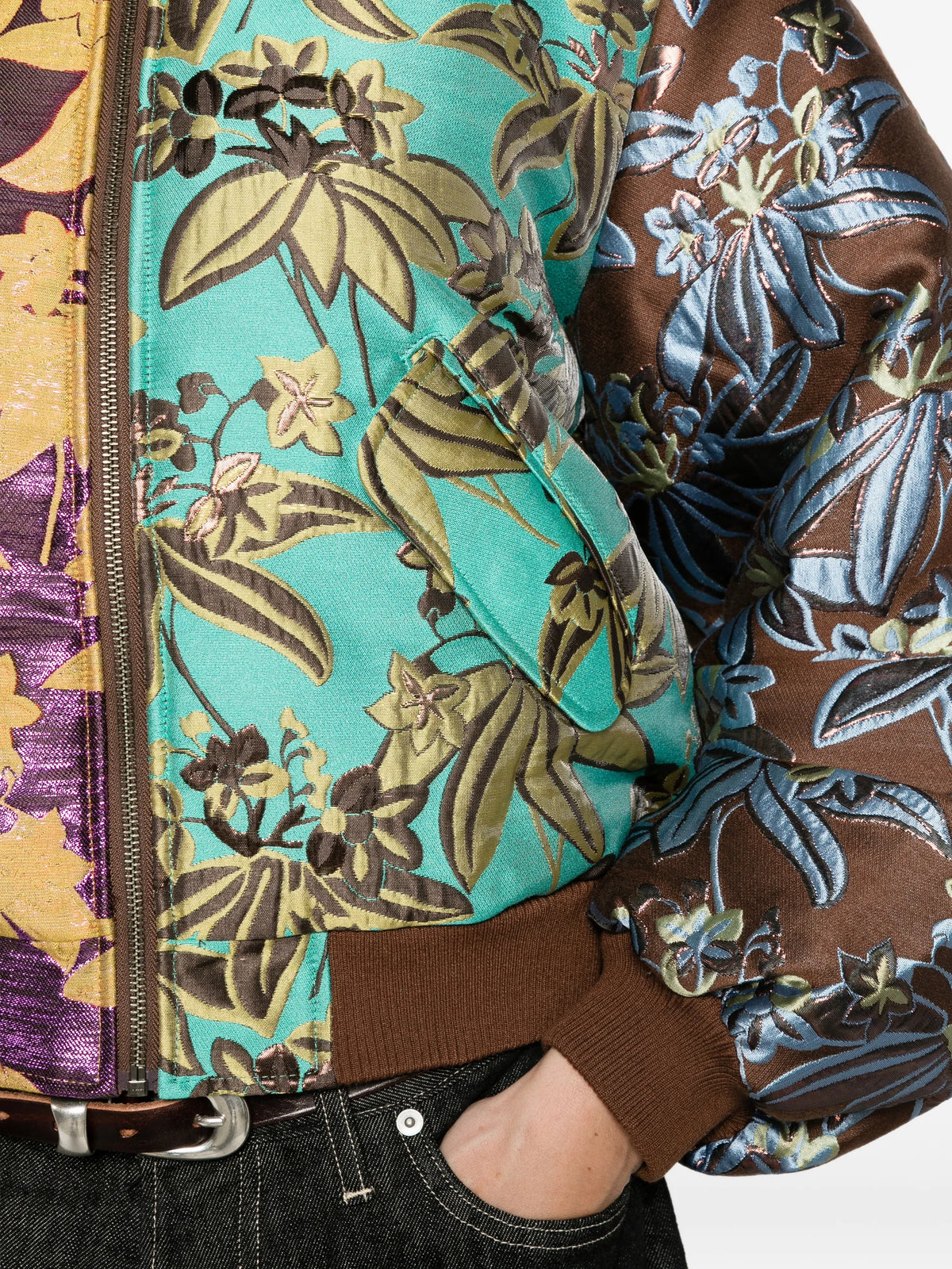 Bodie jacquard bomber jacket