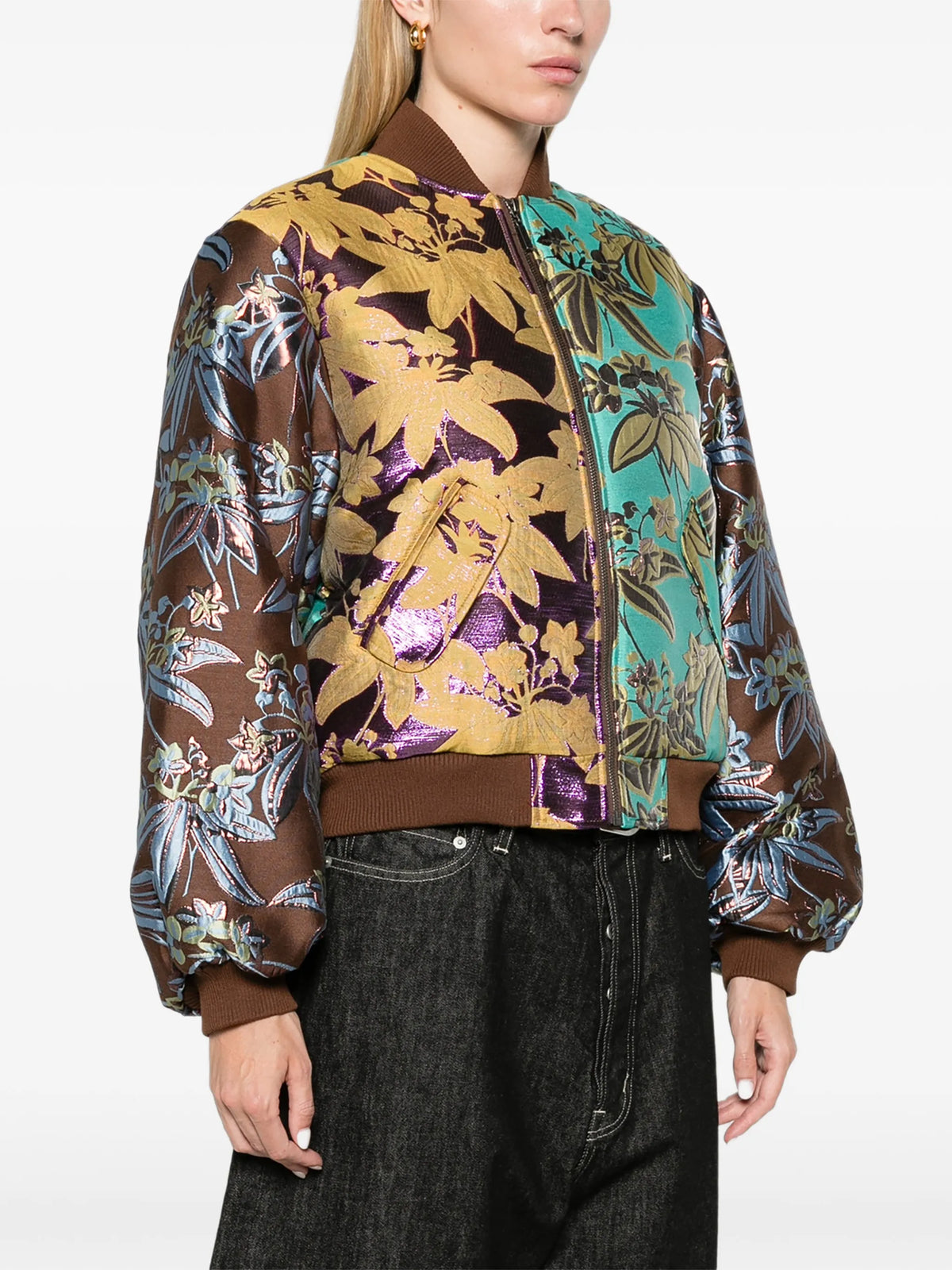 Bodie jacquard bomber jacket