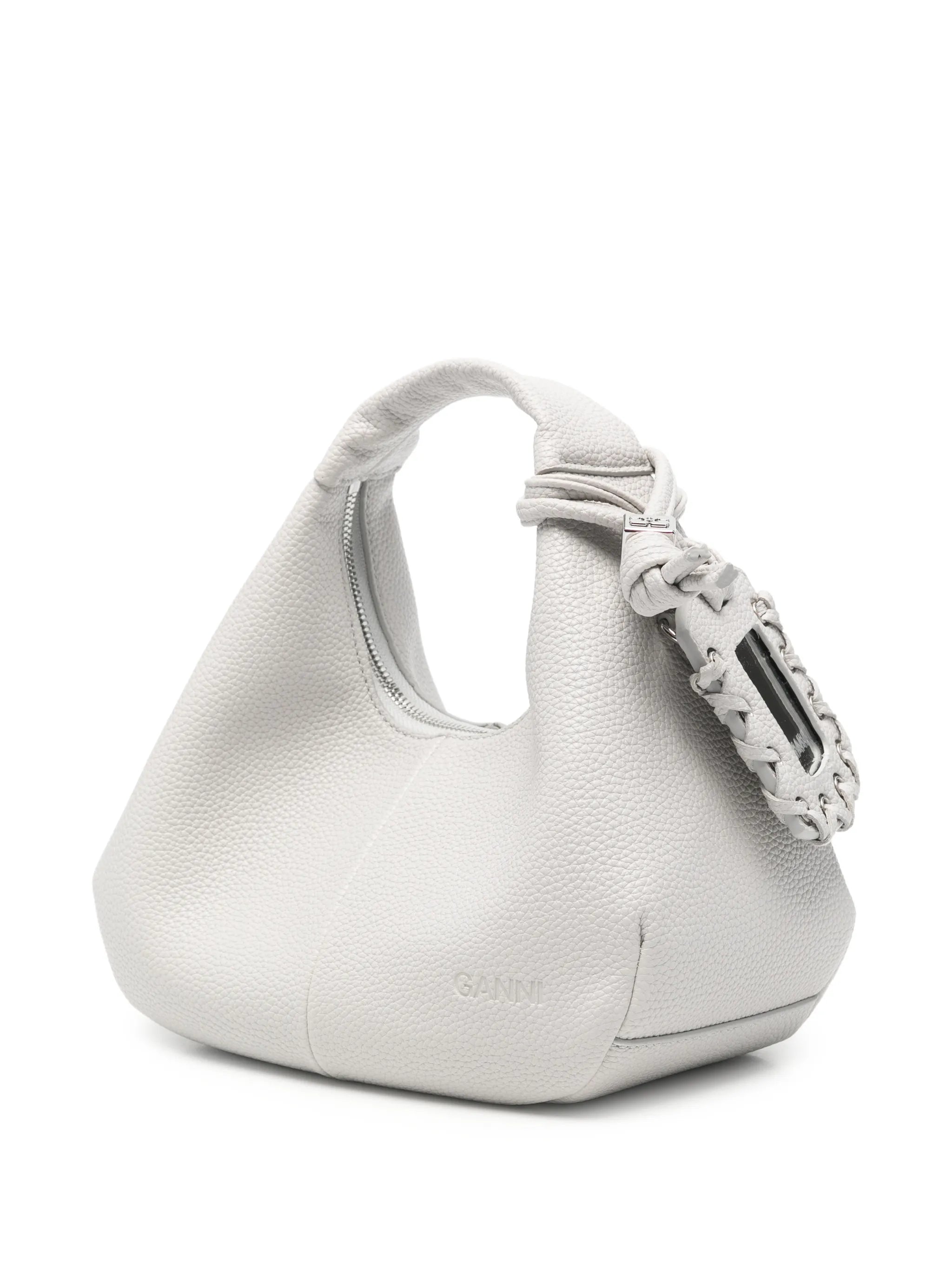 mini grained leather tote bag